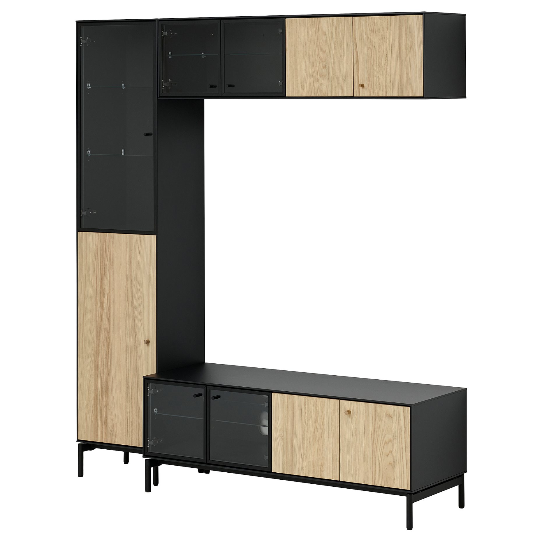 BOASTAD, TV storage combination, 163x42x185 cm, 595.352.22