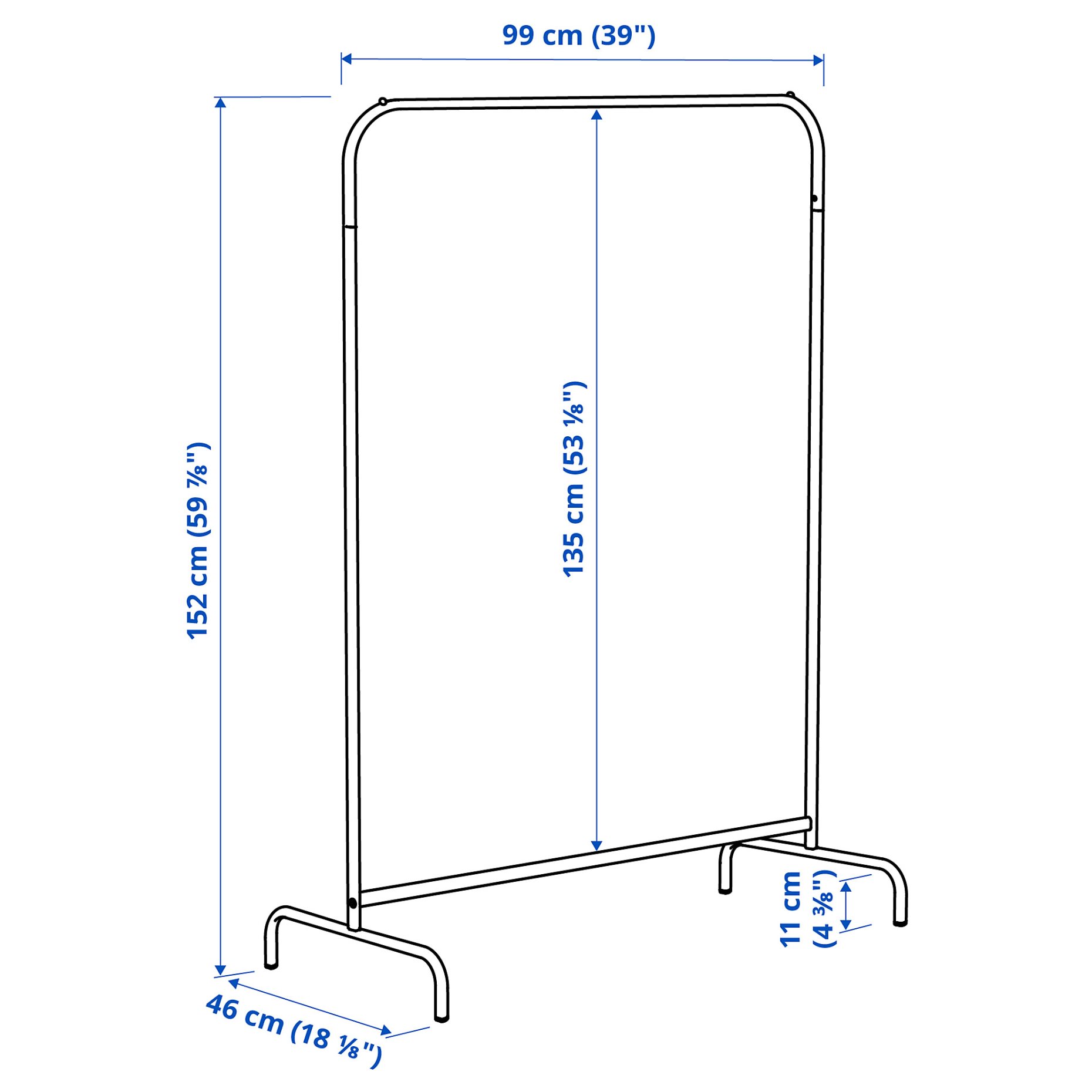 MULIG, clothes rack, 601.794.34