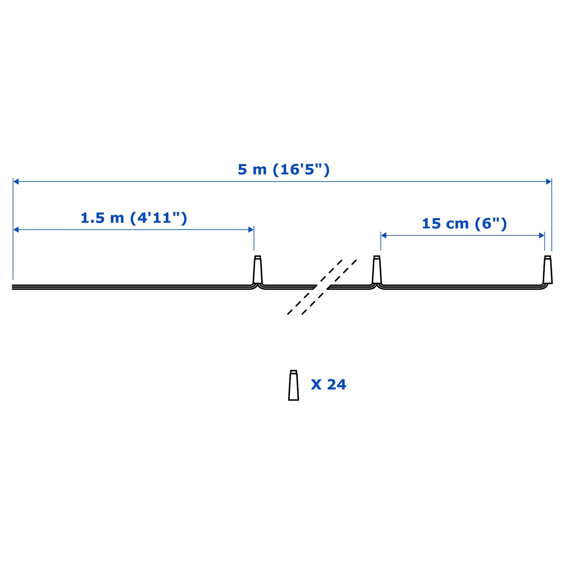 LEDFYR, LED lighting chain with 24 lights, indoor, 603.479.89