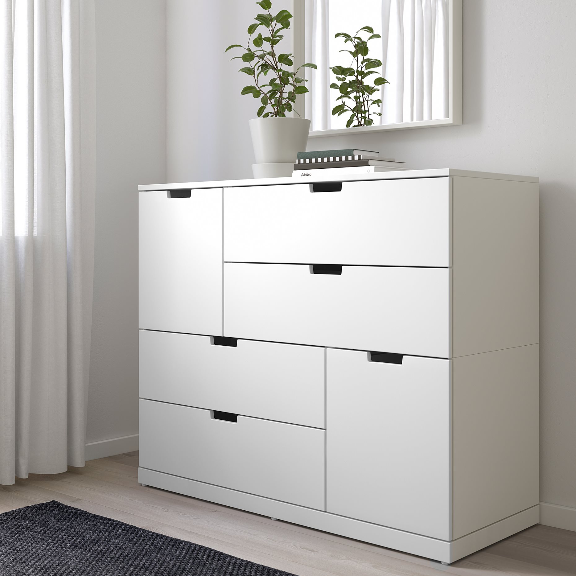 NORDLI, συρταριέρα με 6 συρτάρια, 120X99 cm, 692.766.33