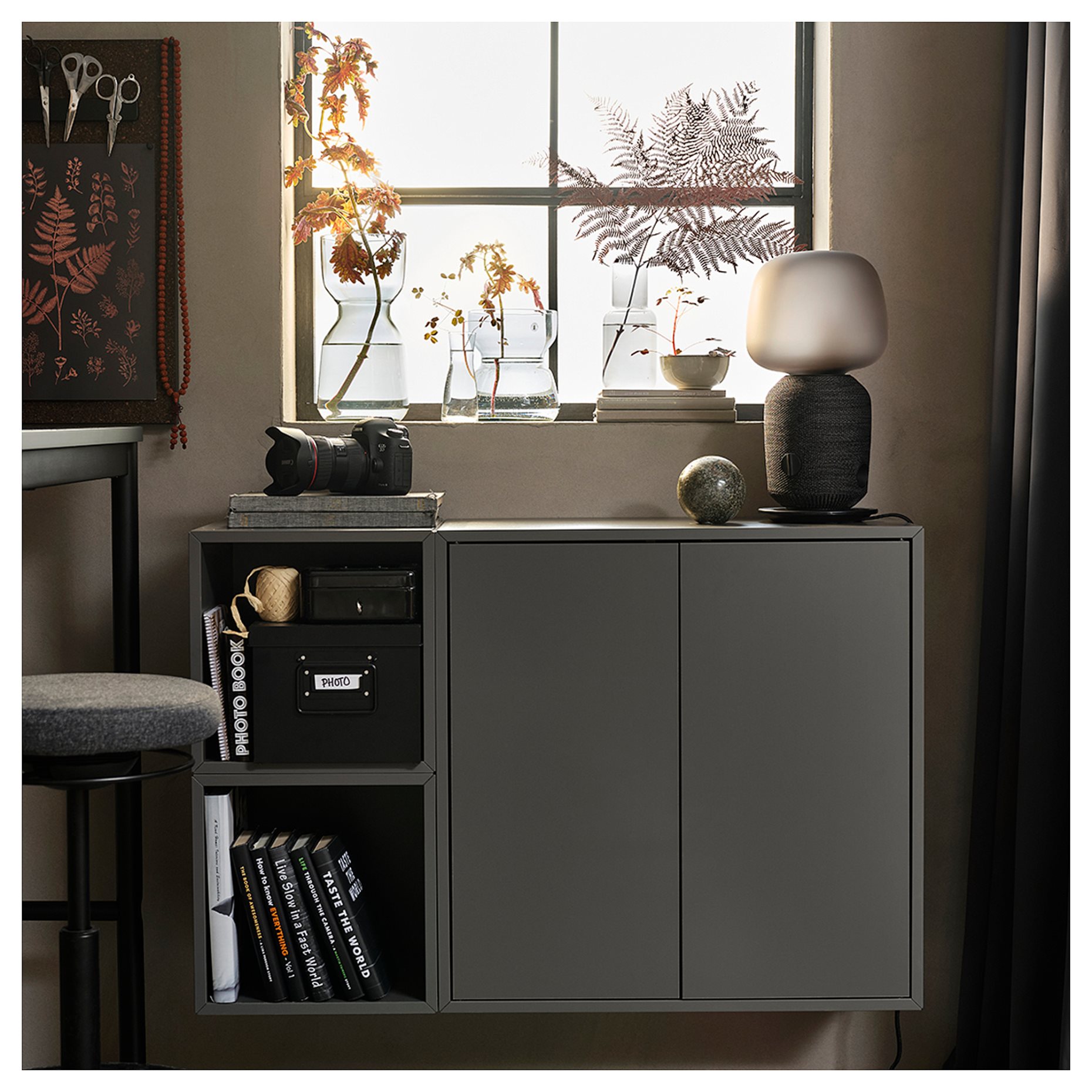 EKET, wall-mounted shelving unit, 70x35x70 cm, 694.352.22