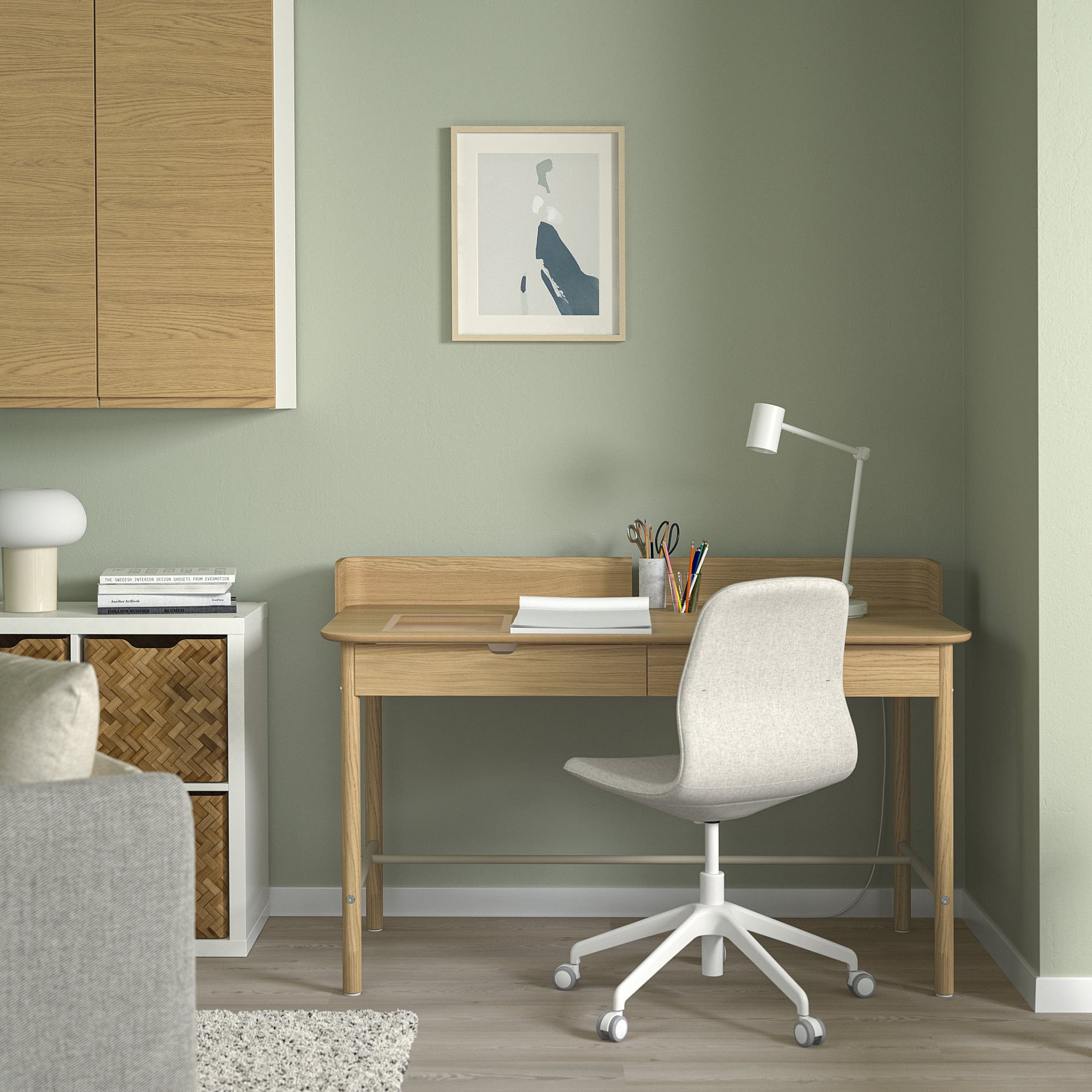 RIDSPÖ/LÅNGFJÄLL, desk and chair, 695.026.74