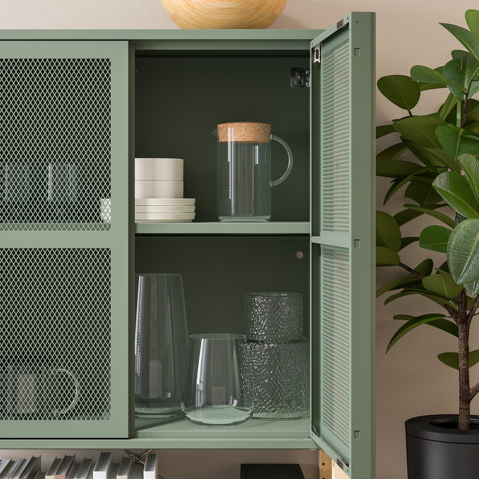 IVAR, cabinet with doors, 89x30x124 cm, 695.081.62