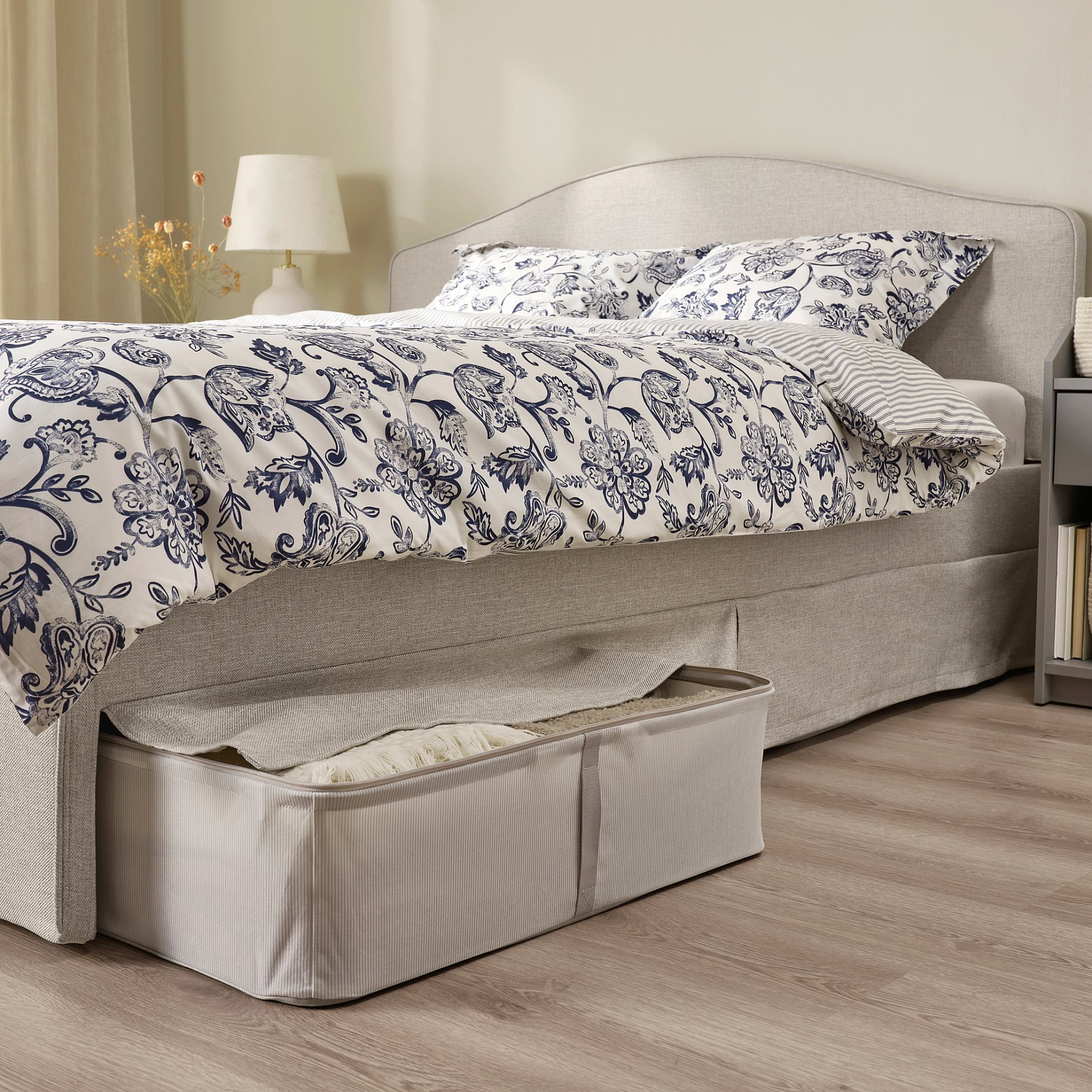 RAMNEFJALL, upholstered bed frame, 160x200 cm, 695.527.44