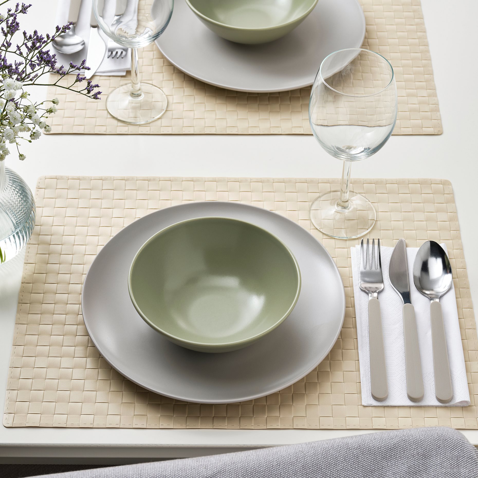 FÄRGKLAR, plate/matt 4 pack, 26 cm, 704.796.44