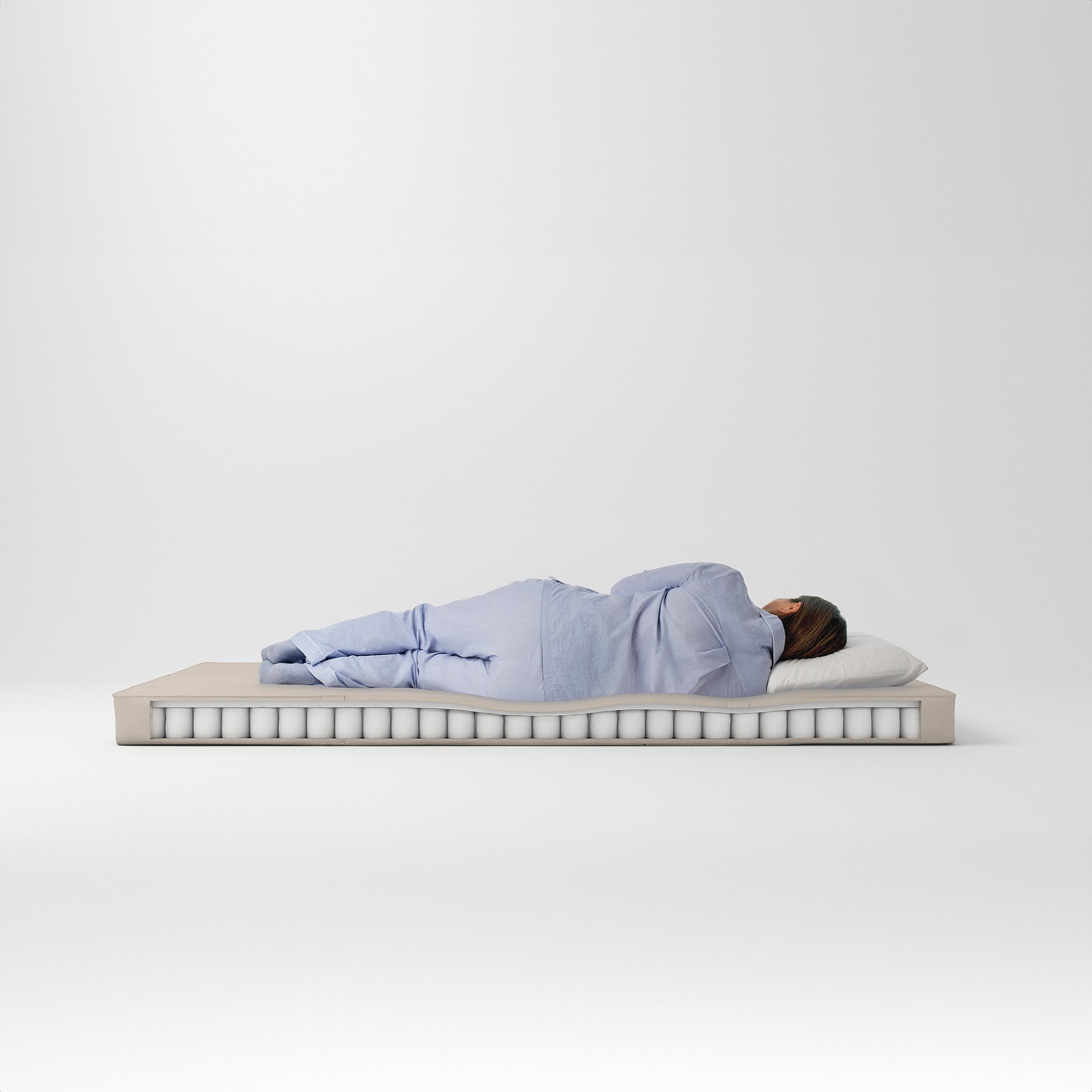 VANNAREID, στρώμα με ελατήρια σε θήκες/σκληρό, 80x200 cm, 704.867.29