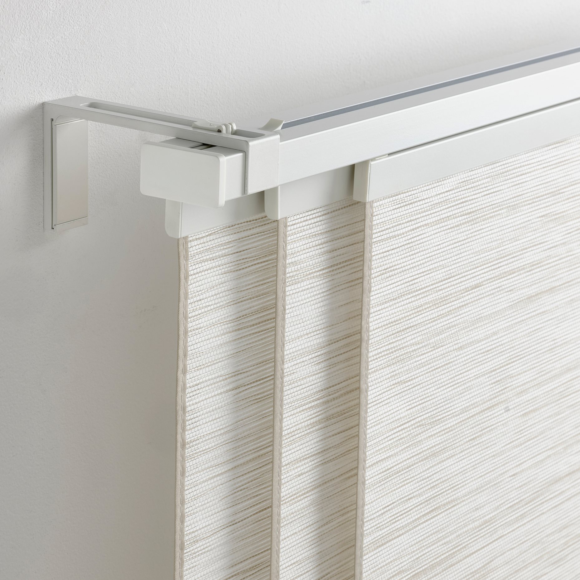 VIDGA, triple track rail/ceiling fittings included, 140 cm, 704.928.86