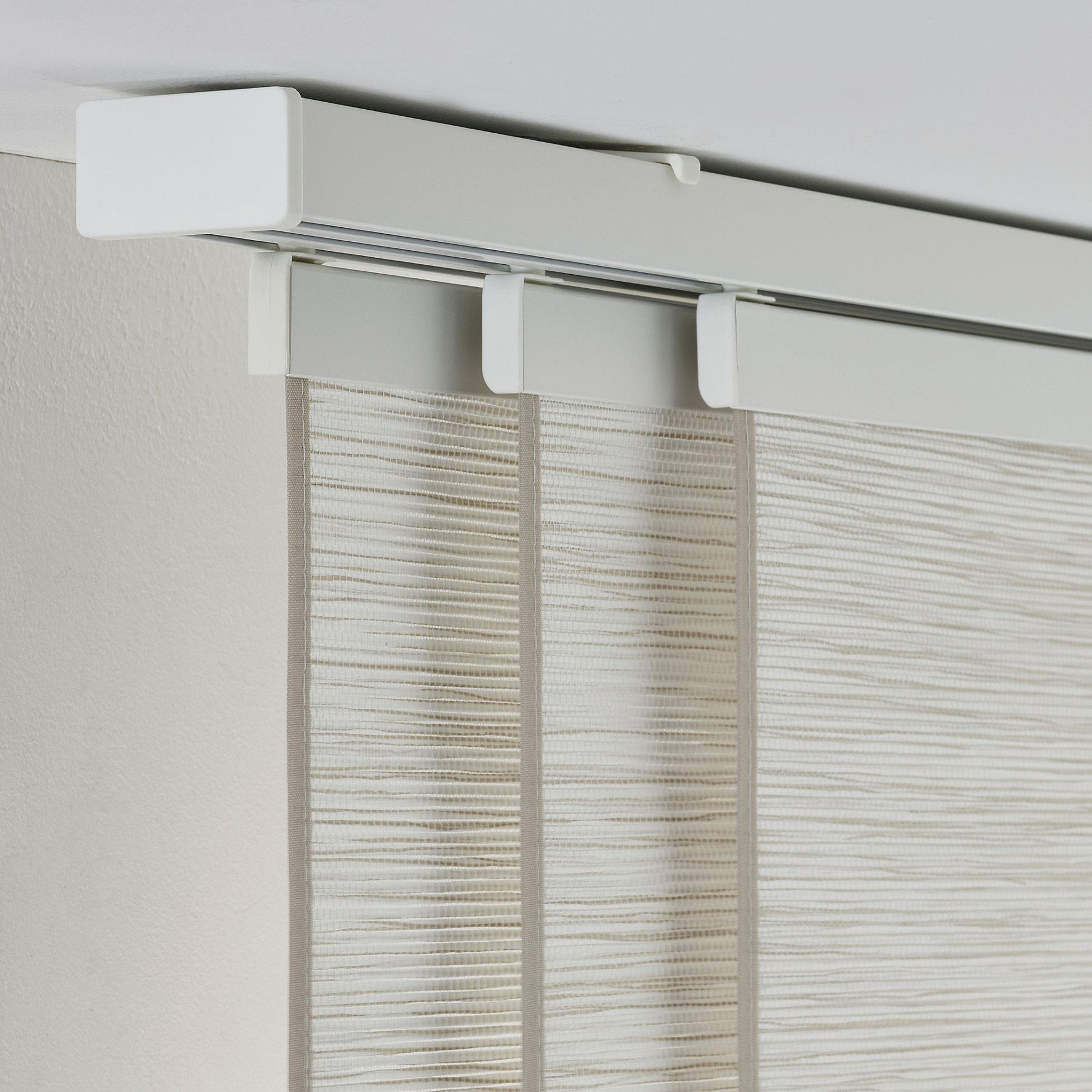 VIDGA, triple track rail/ceiling fittings included, 140 cm, 704.928.86