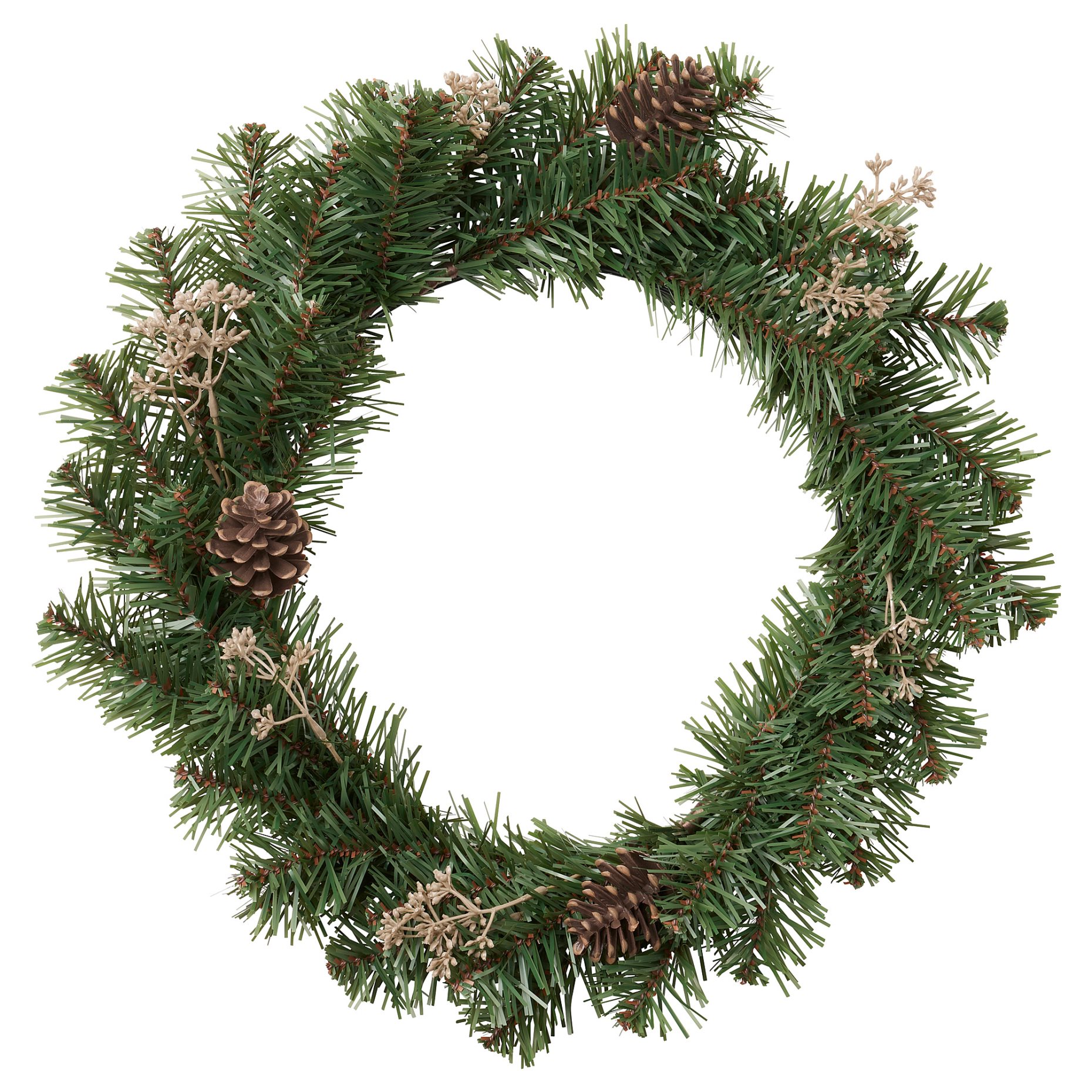 SMYCKA, artificial wreath in/outdoor/Pine, 45 cm, 704.965.49
