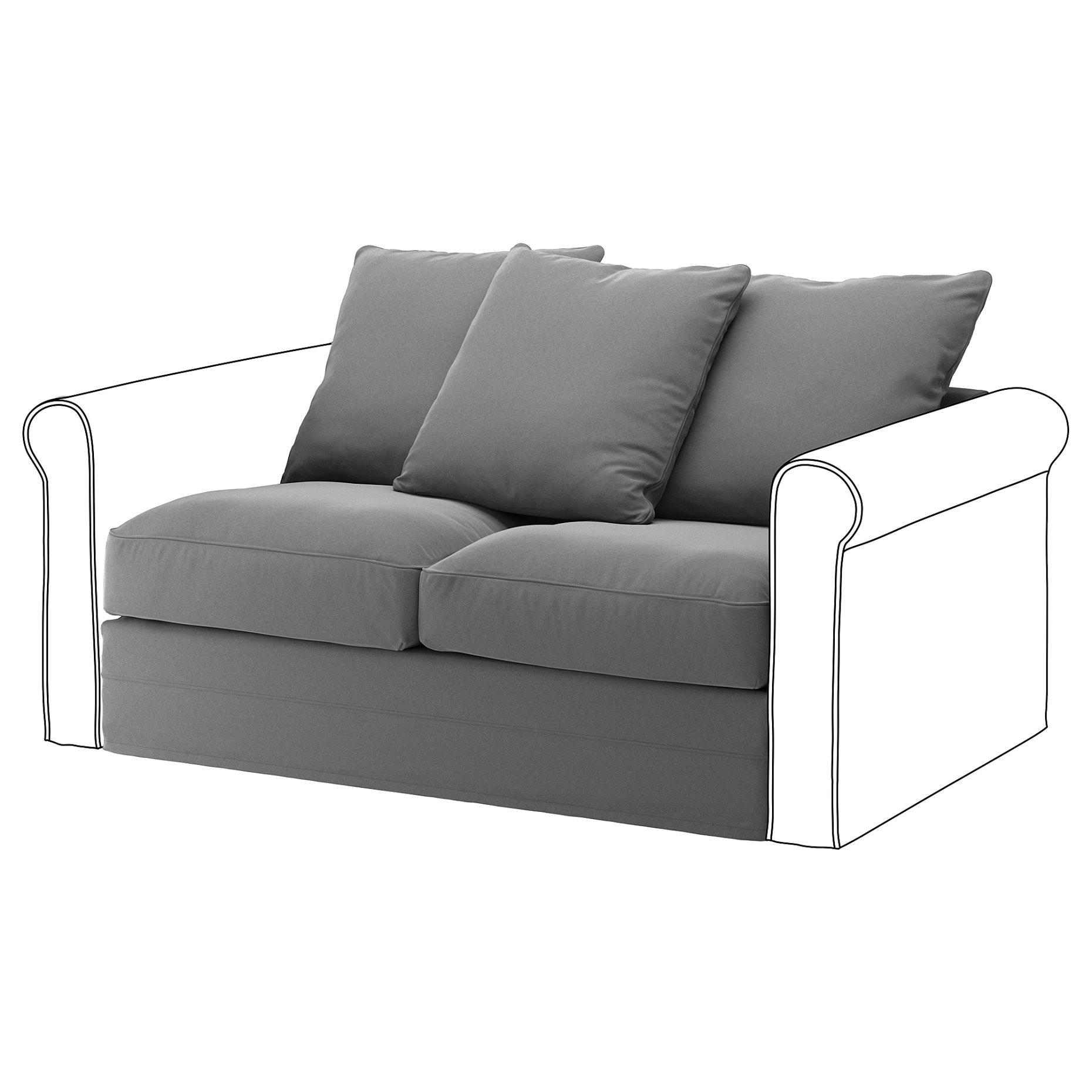 GRÖNLID, cover for 2-seat section, 705.010.94