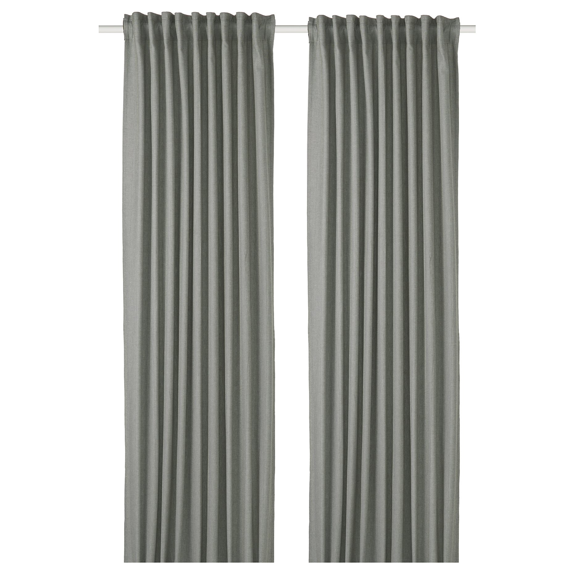 TIBAST, room darkening curtains 145x300 cm, 1 pair, 705.045.92