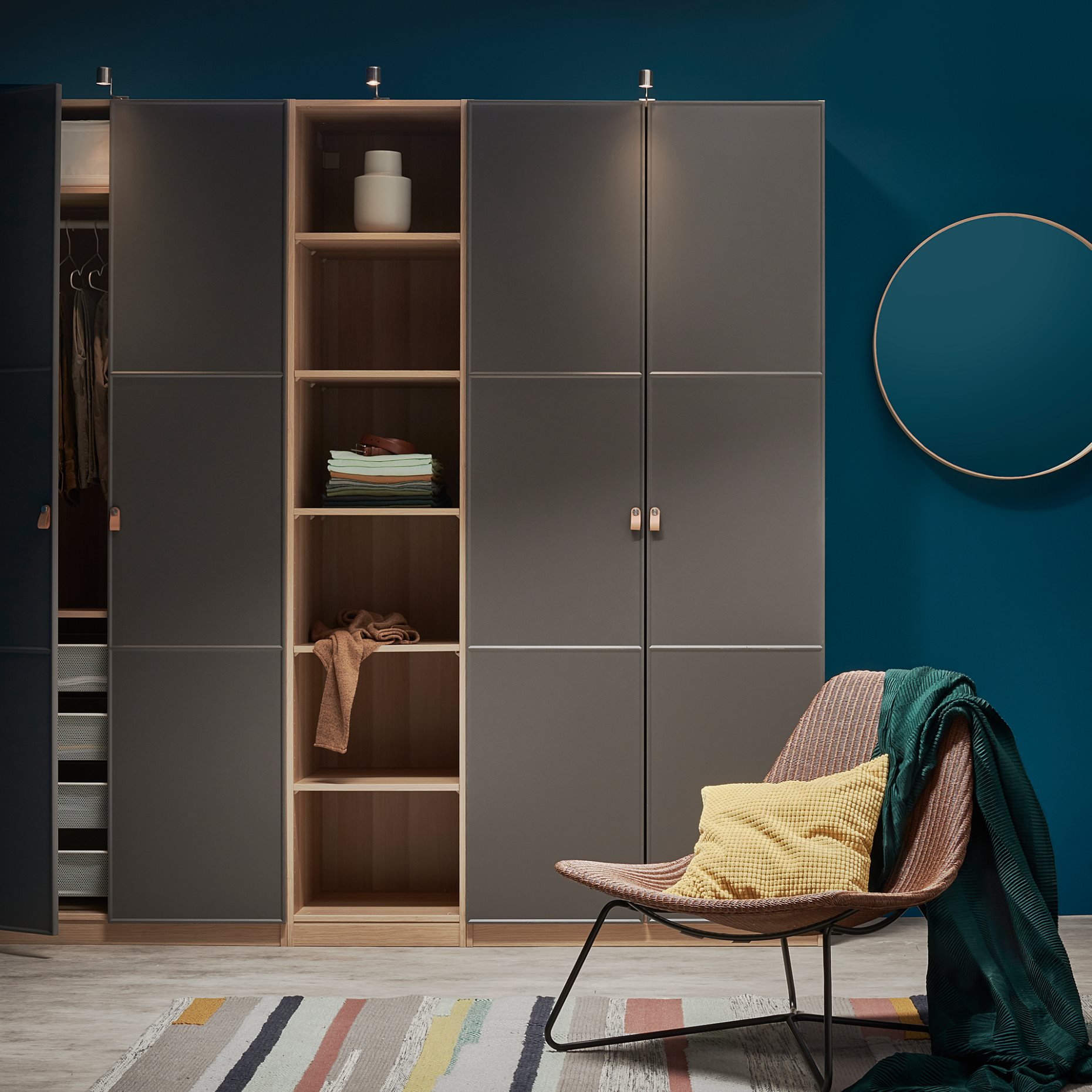 MERÅKER, door with hinges, 50x229 cm, 791.228.24