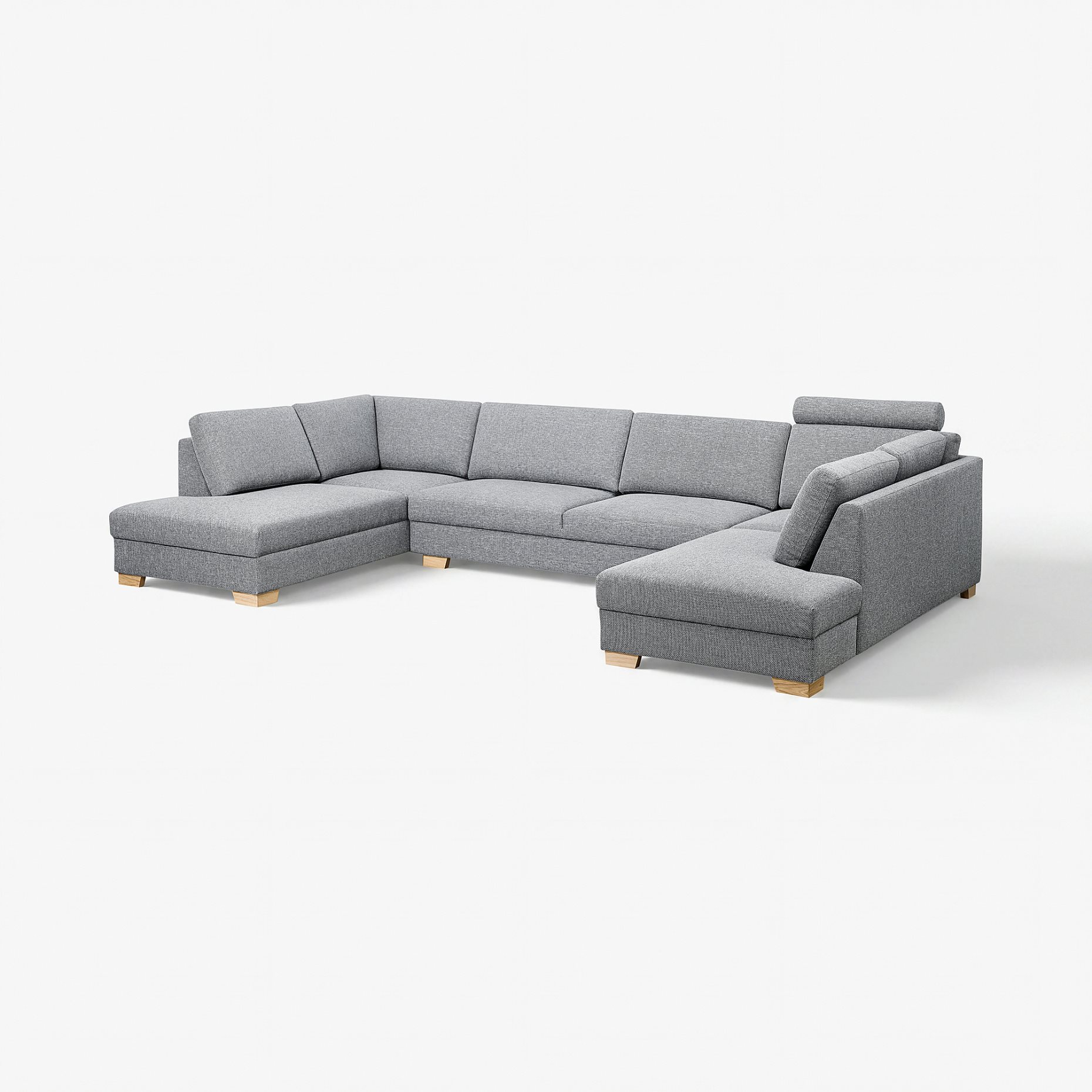 SÖRVALLEN, U-shaped sofa 5-seat with open ends, 793.147.95