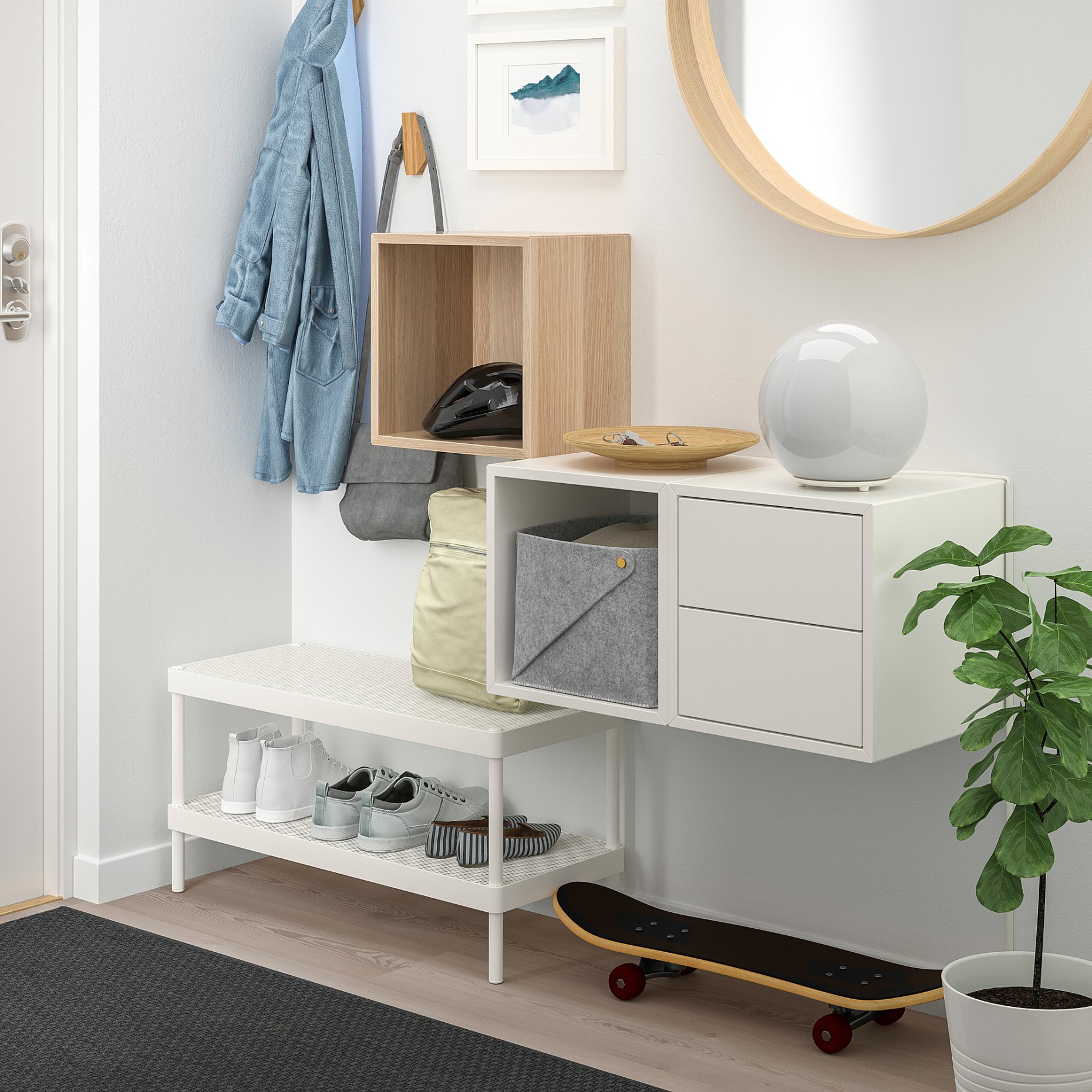 EKET, wall-mounted storage combination, 793.363.92