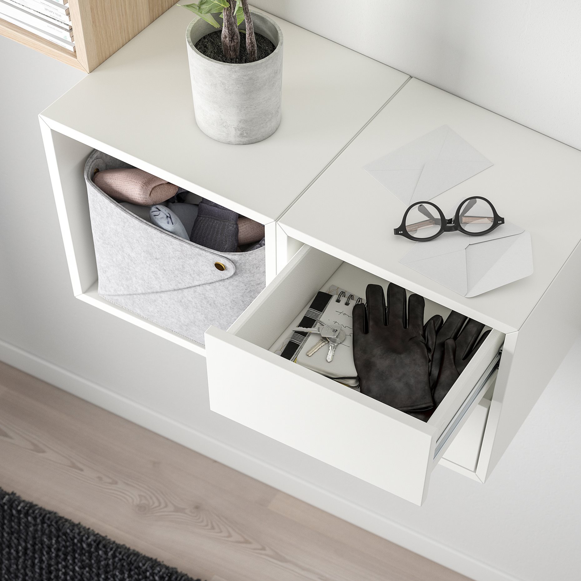 EKET, wall-mounted storage combination, 793.363.92
