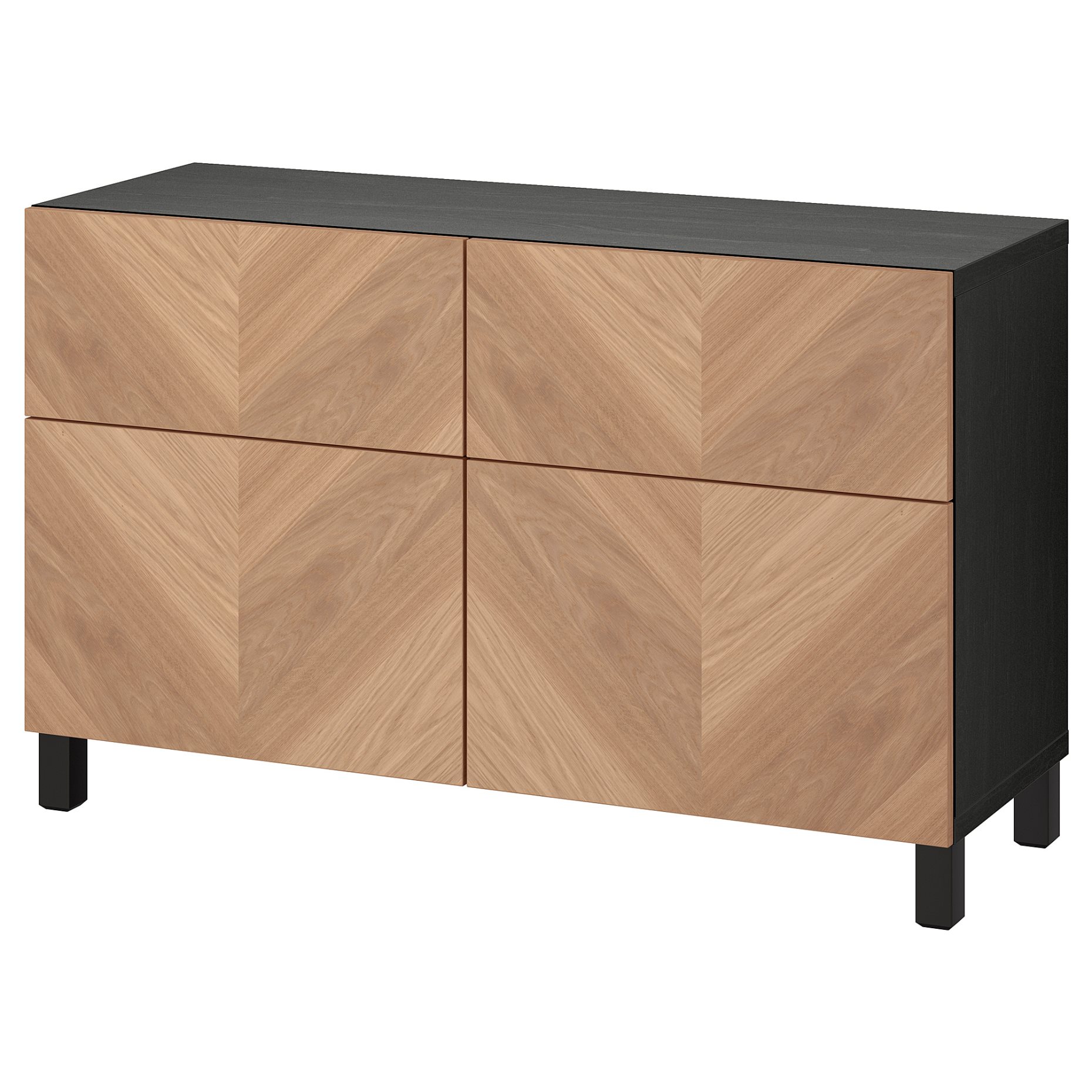 BESTÅ, storage combination with doors/drawers push-open, 120x42x74 cm, 794.215.16