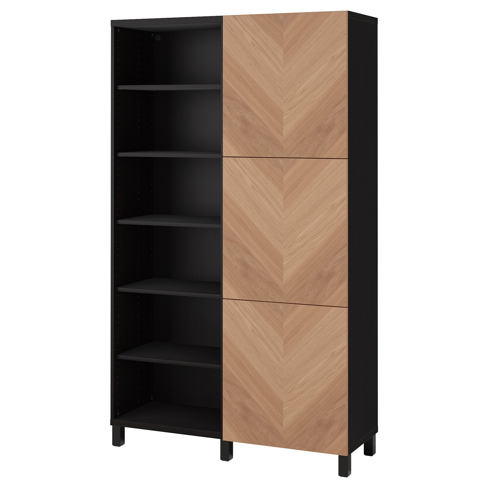 BESTÅ, storage combination with doors, 120x42x202 cm, 794.217.00