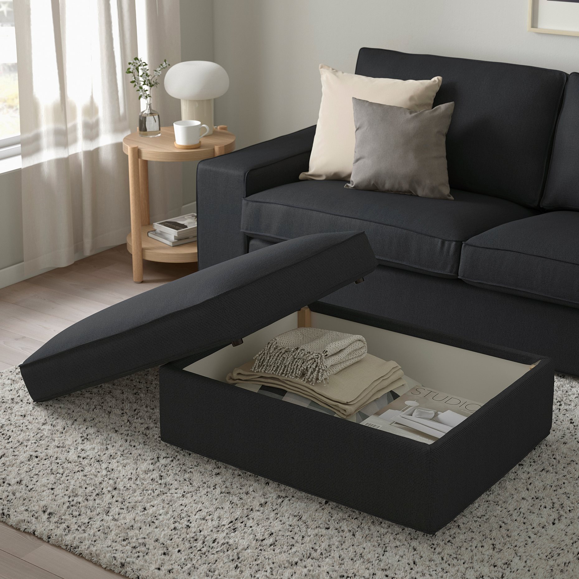 KIVIK, footstool with storage, 794.828.97