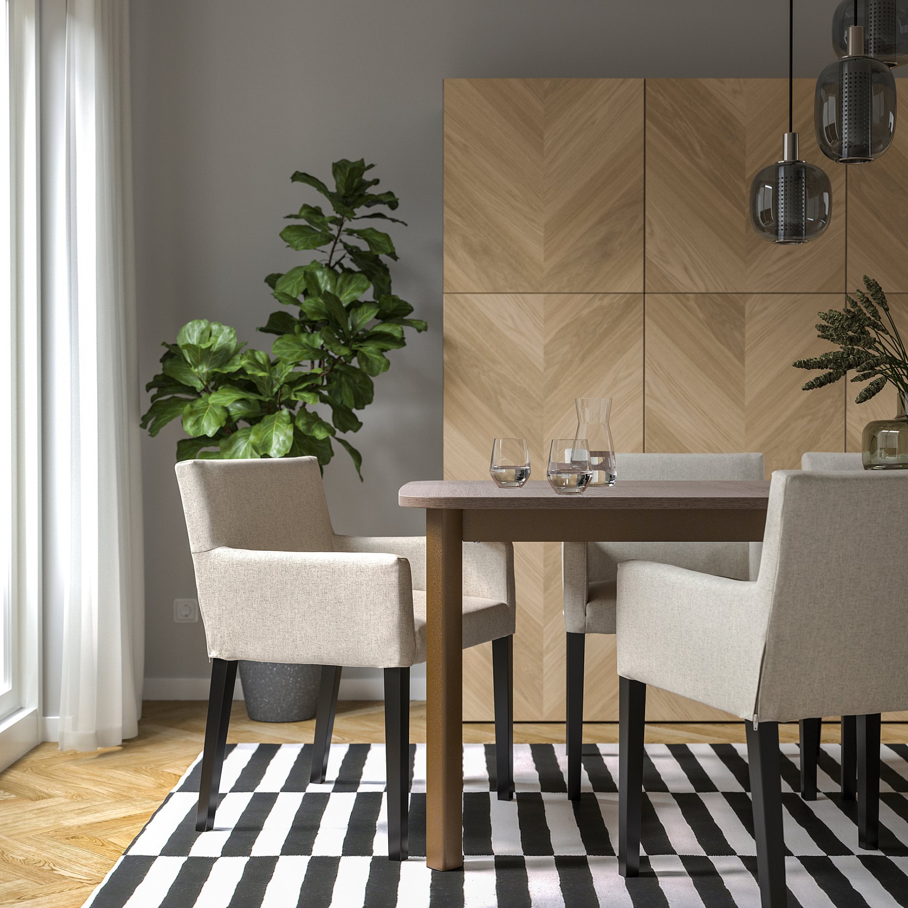 MÅRENÄS, chair with armrests, 795.143.89