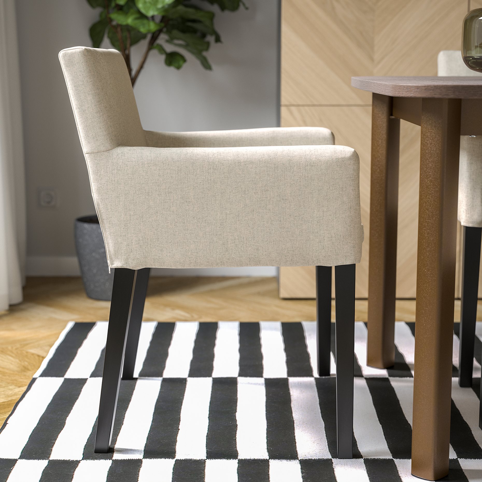 MÅRENÄS, chair with armrests, 795.143.89