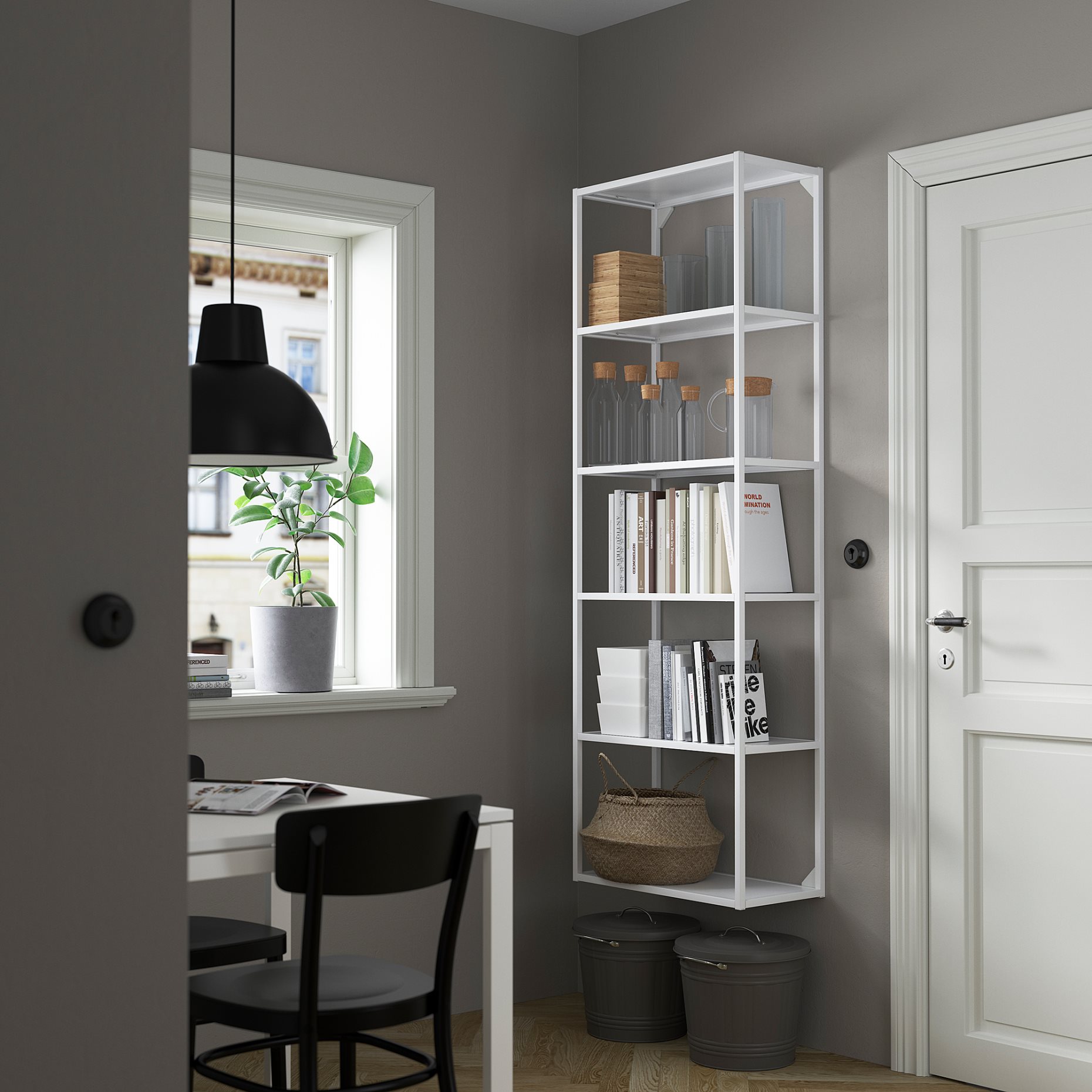 ENHET, high frame with shelves, 60x30x180 cm, 804.489.54