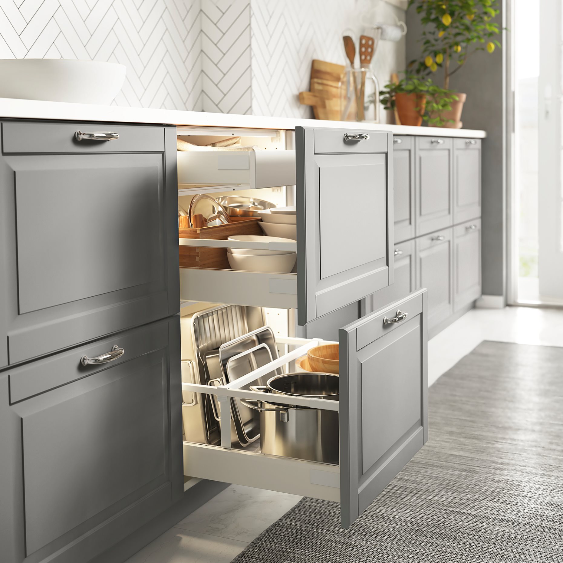 MITTLED, LED ktchn drawer lighting with sensor dimmable, 56 cm, 804.635.48