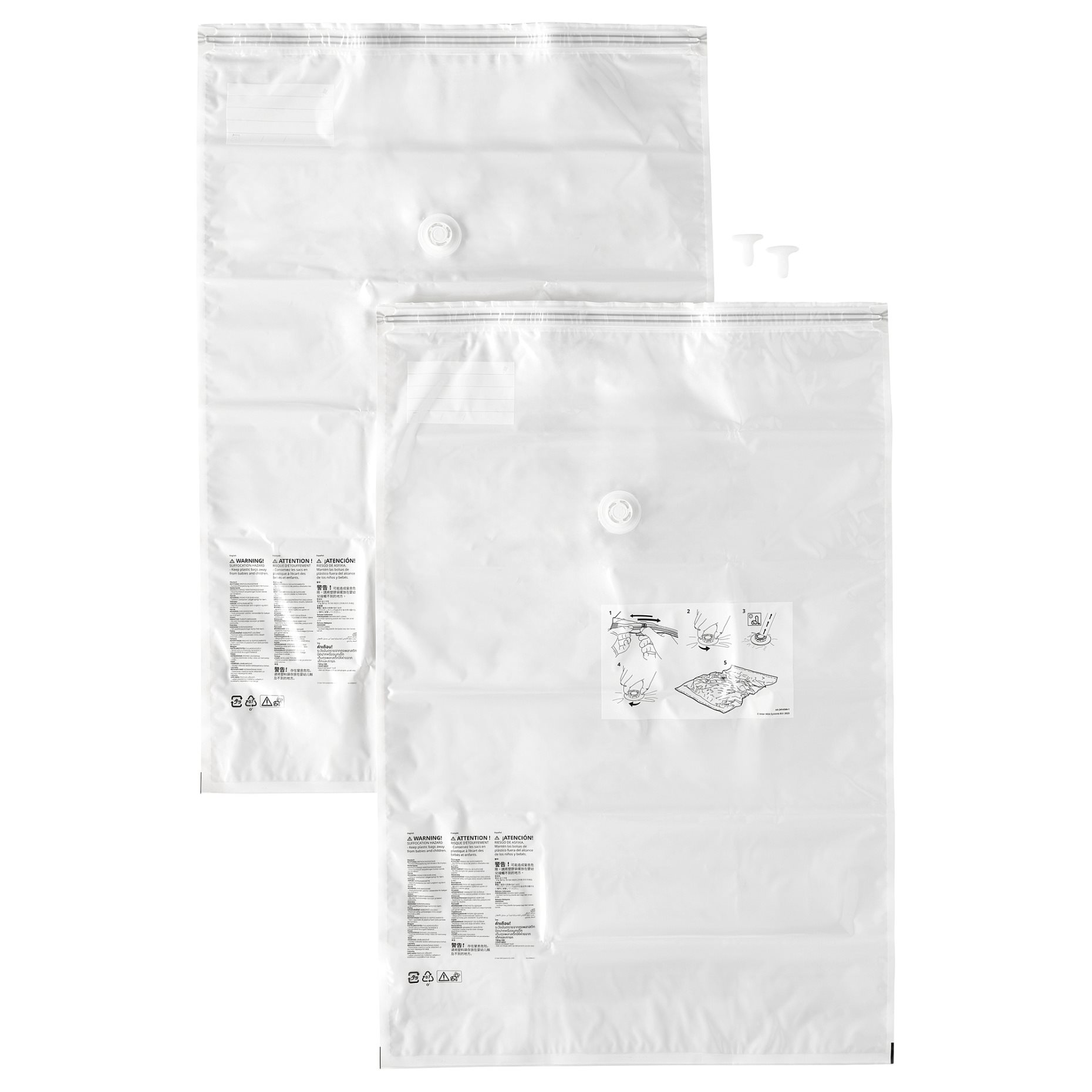 SPANTAD, vacuum-sealed bag 67x100 cm, 2 pack, 804.899.73