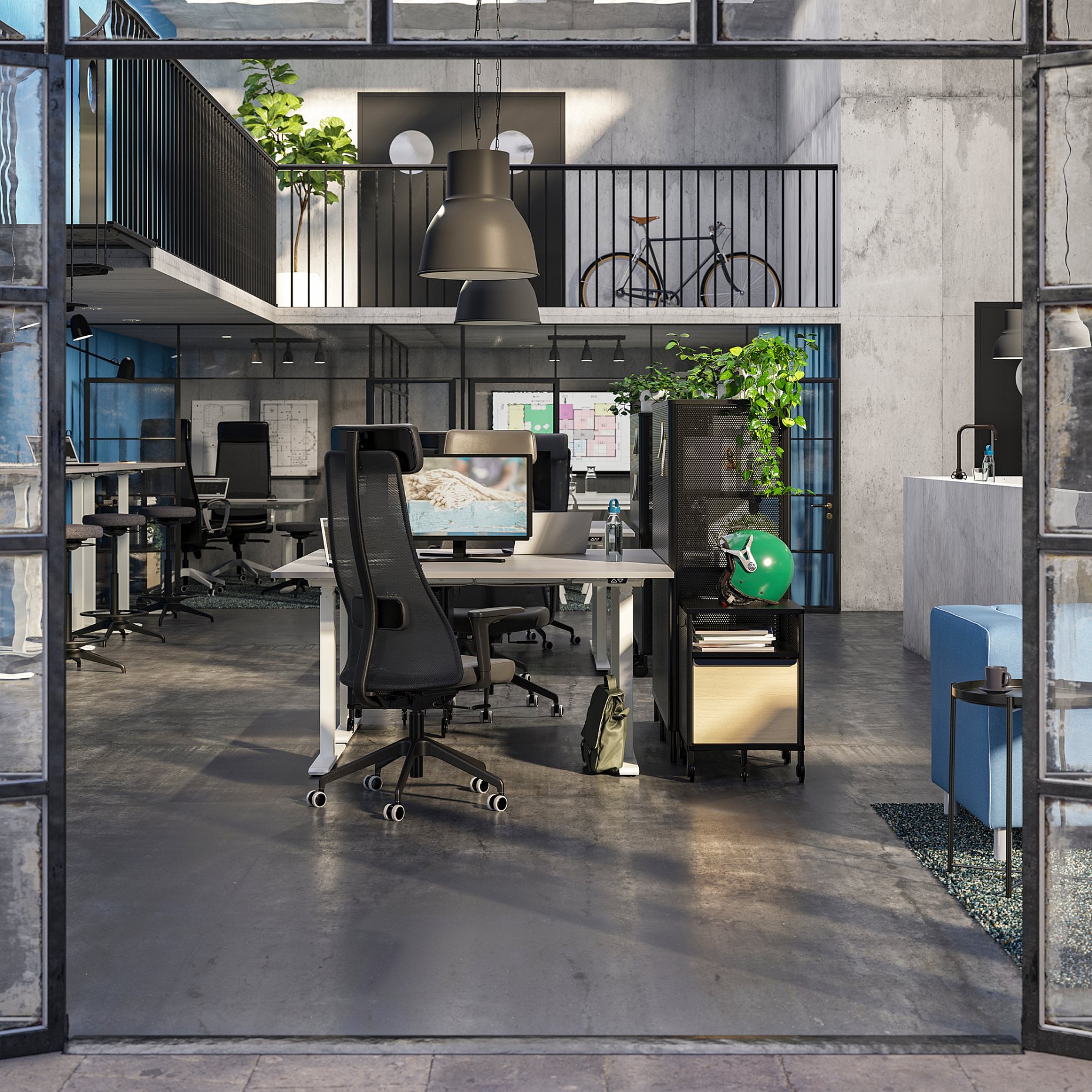 JÄRVFJÄLLET, office chair with armrests, 805.106.39