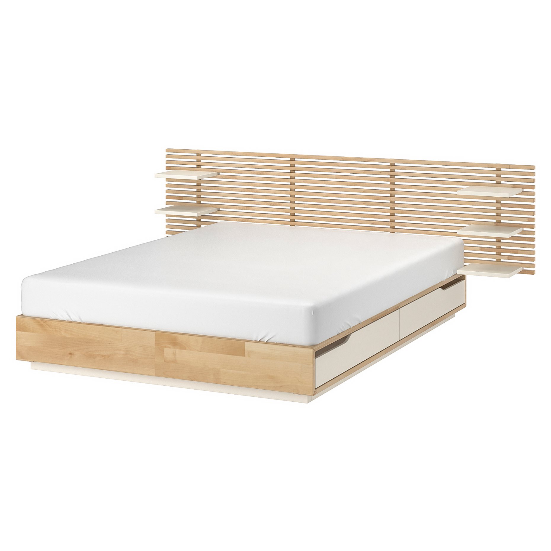MANDAL, bed with headboard, 160x202 cm, 890.949.48