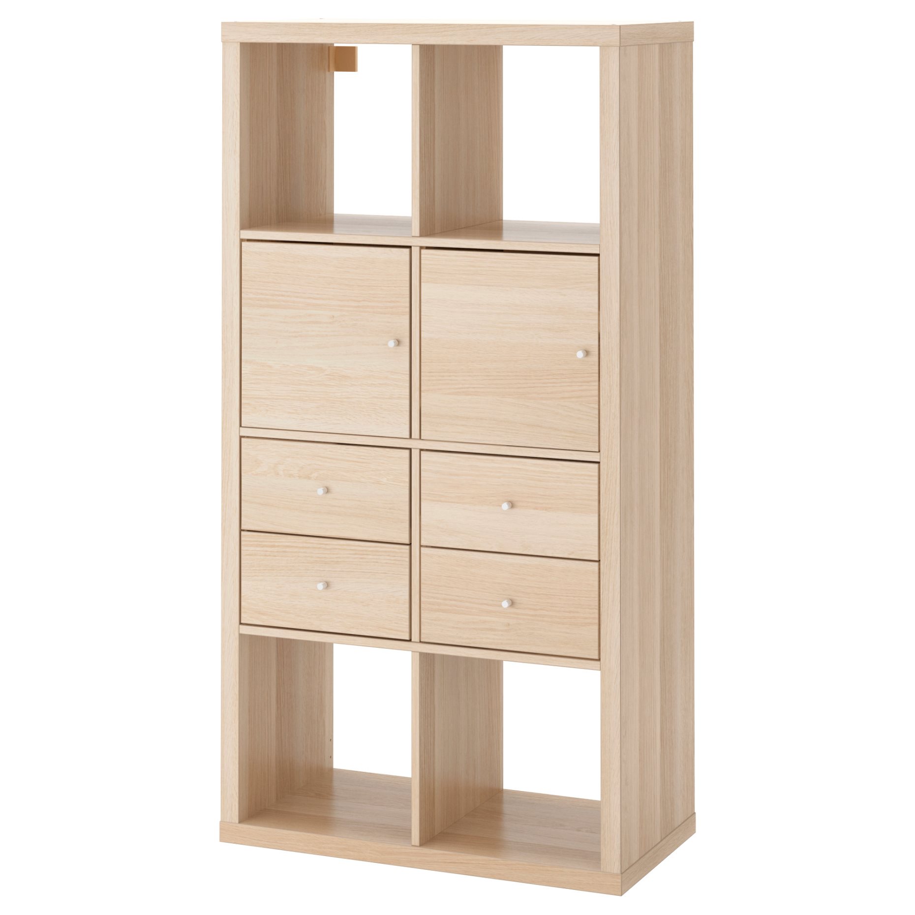 KALLAX, shelving unit with 4 inserts, 891.975.93