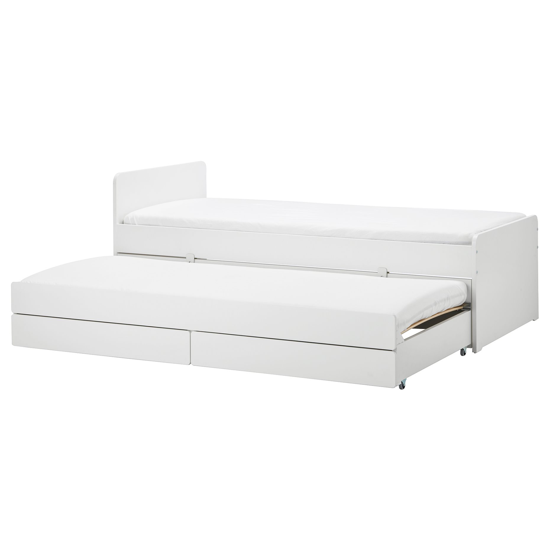 SLÄKT, bed frame with underbed and storage, 892.277.31