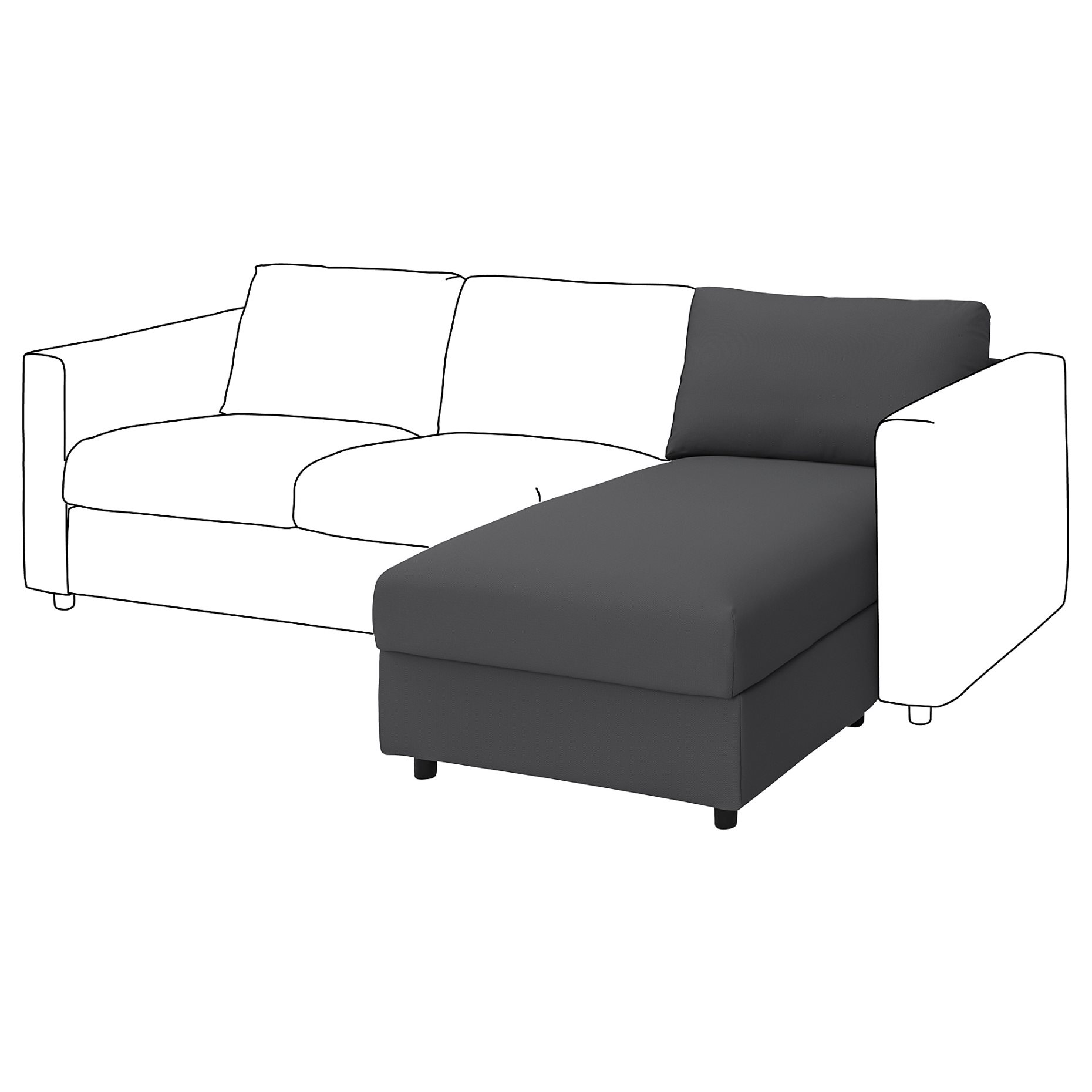 VIMLE, chaise longue section, 893.925.75