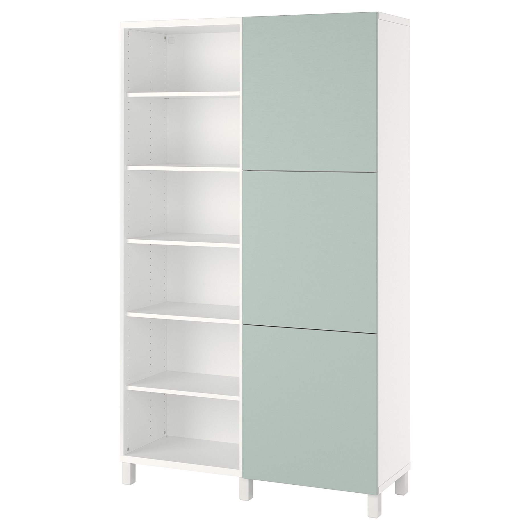 BESTÅ, storage combination with doors, 120x42x202 cm, 894.217.09
