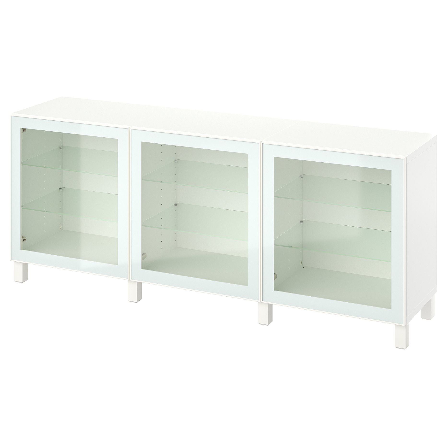 BESTÅ, σύνθεση αποθήκευσης με πόρτες, 180x42x74 cm, 894.888.13