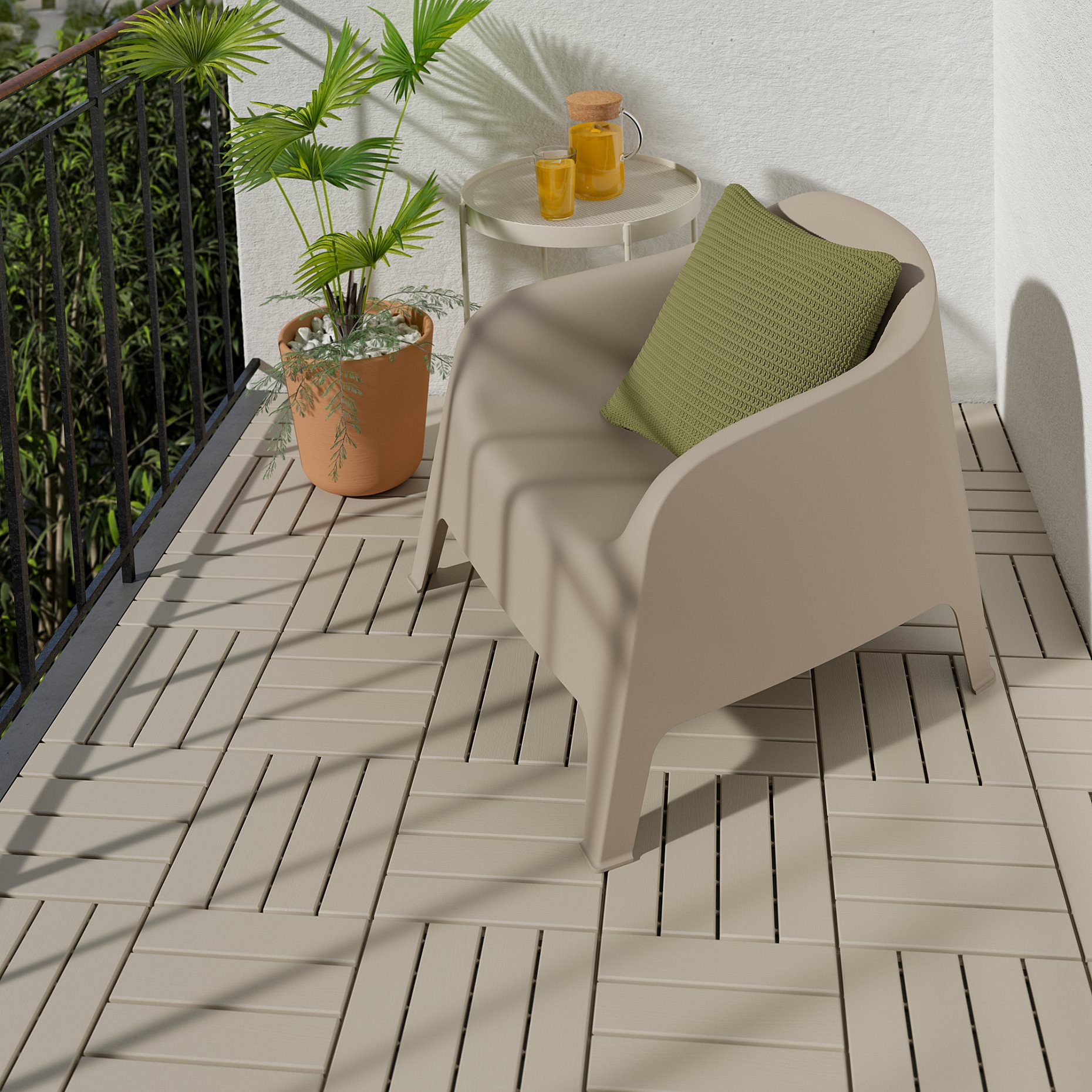 RUNNEN, floor decking, outdoor 9 pack, 0.81 m², 904.767.34