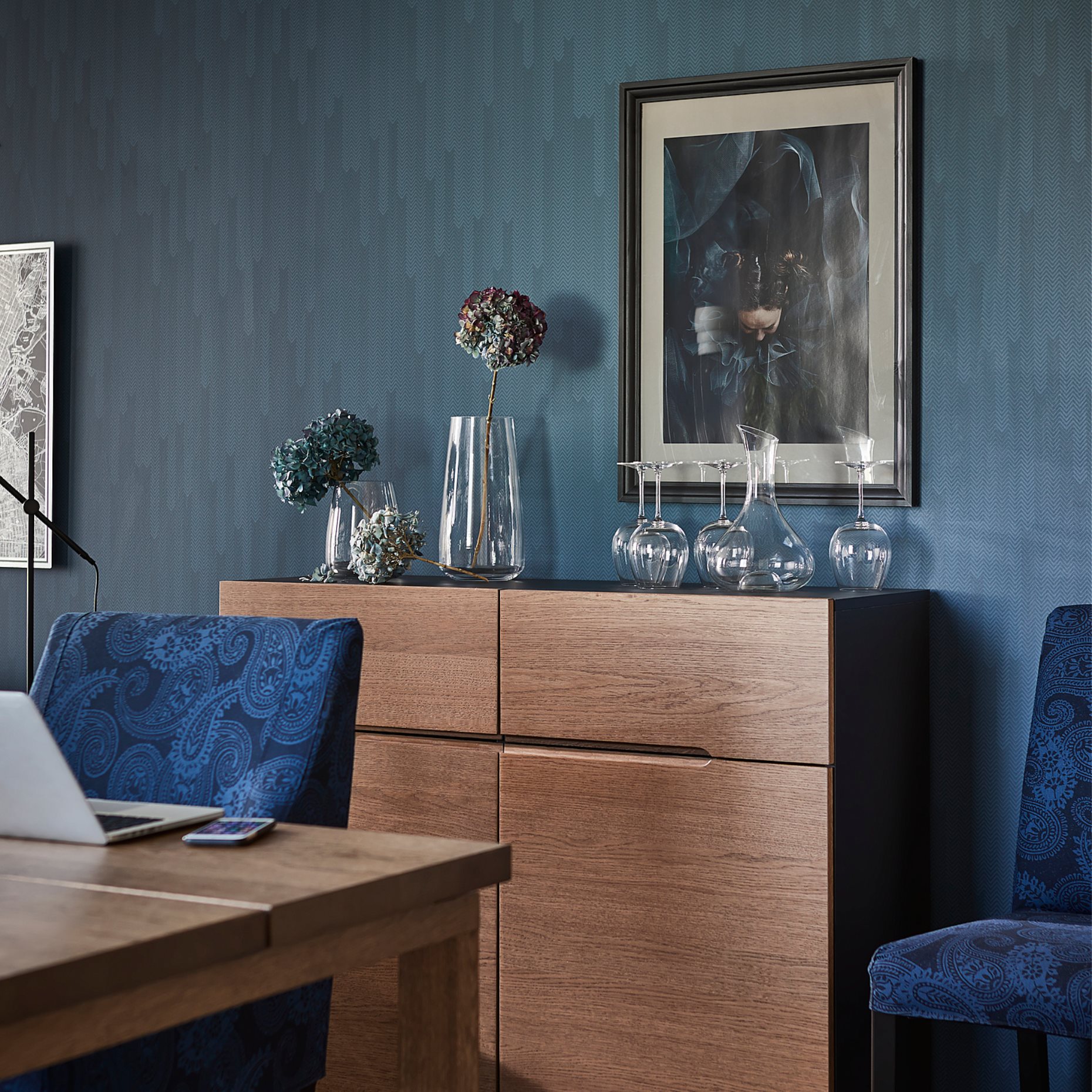 KLACKENÄS, μπουφές, 120x97 cm, 905.067.50