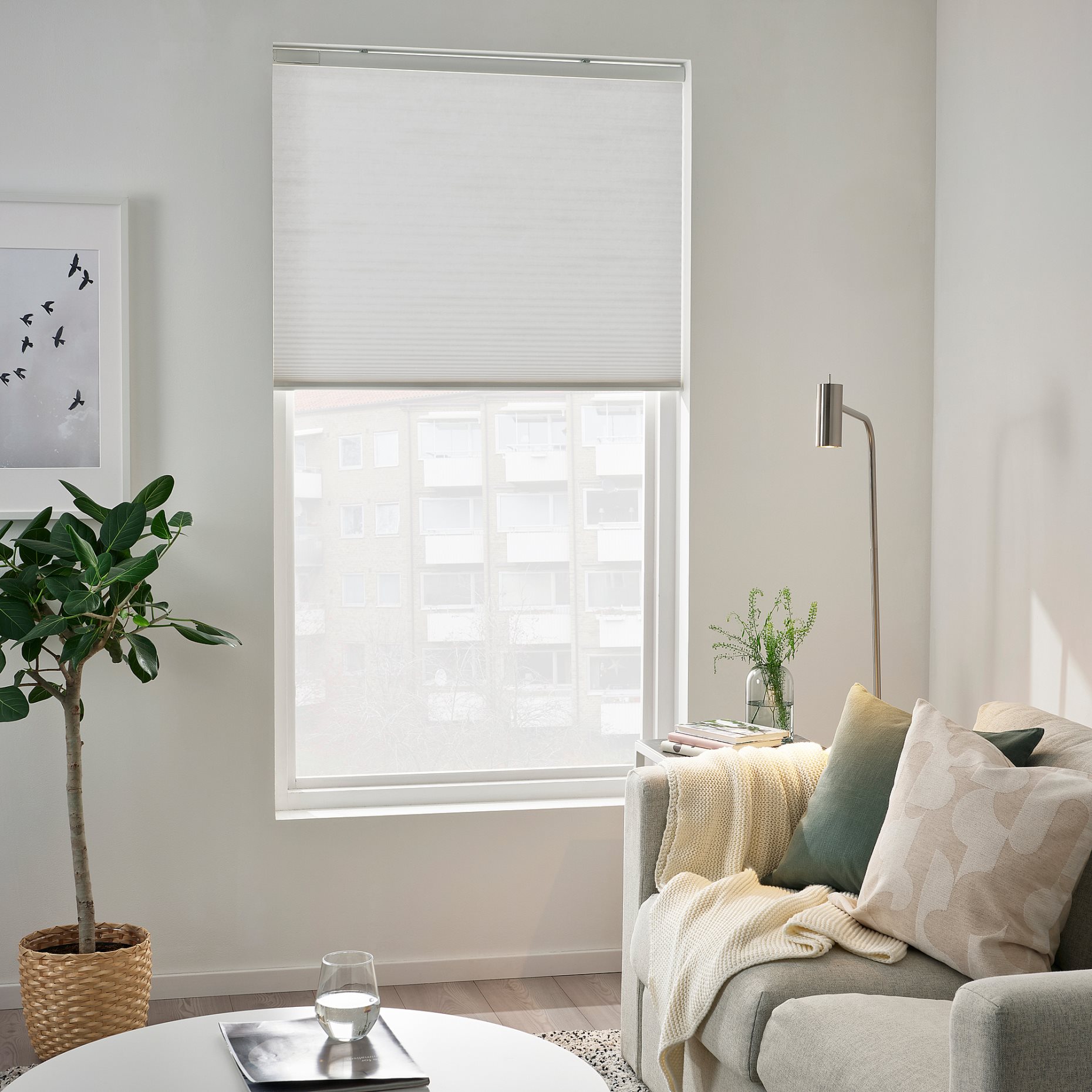 PRAKTLYSING, cellular blind wireless/battery-operated, 100x195 cm, 905.142.17