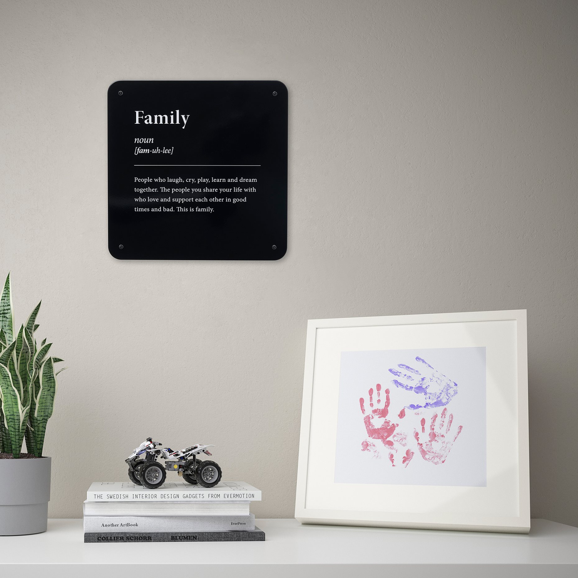 KÄNGSLEBODA, wall decoration/family, 20x20 cm, 905.248.86