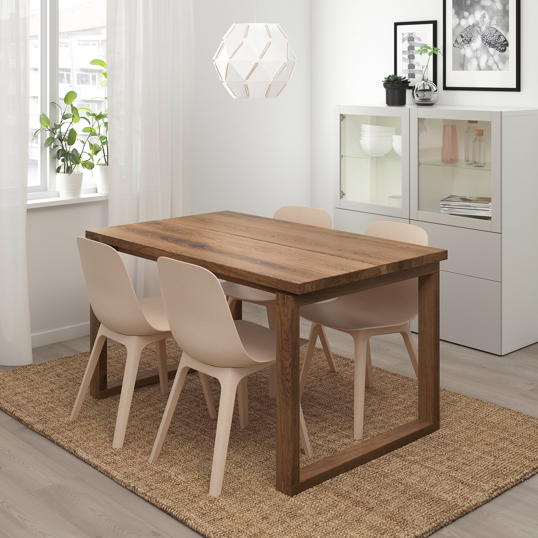 MORBYLANGA/ODGER, table and 4 chairs, 992.460.98