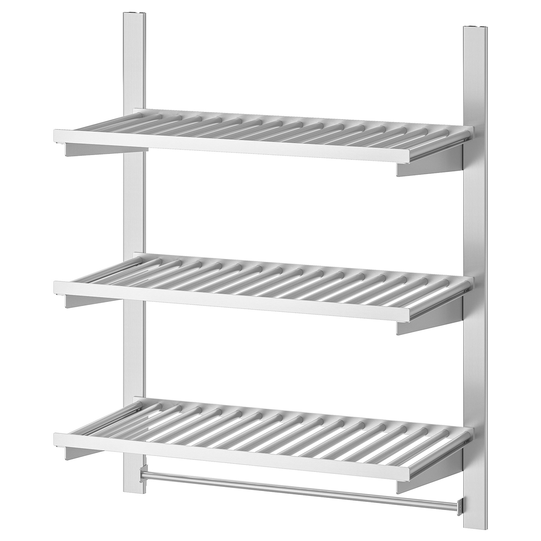 KUNGSFORS, suspension rail with shelves and rail, 993.082.65
