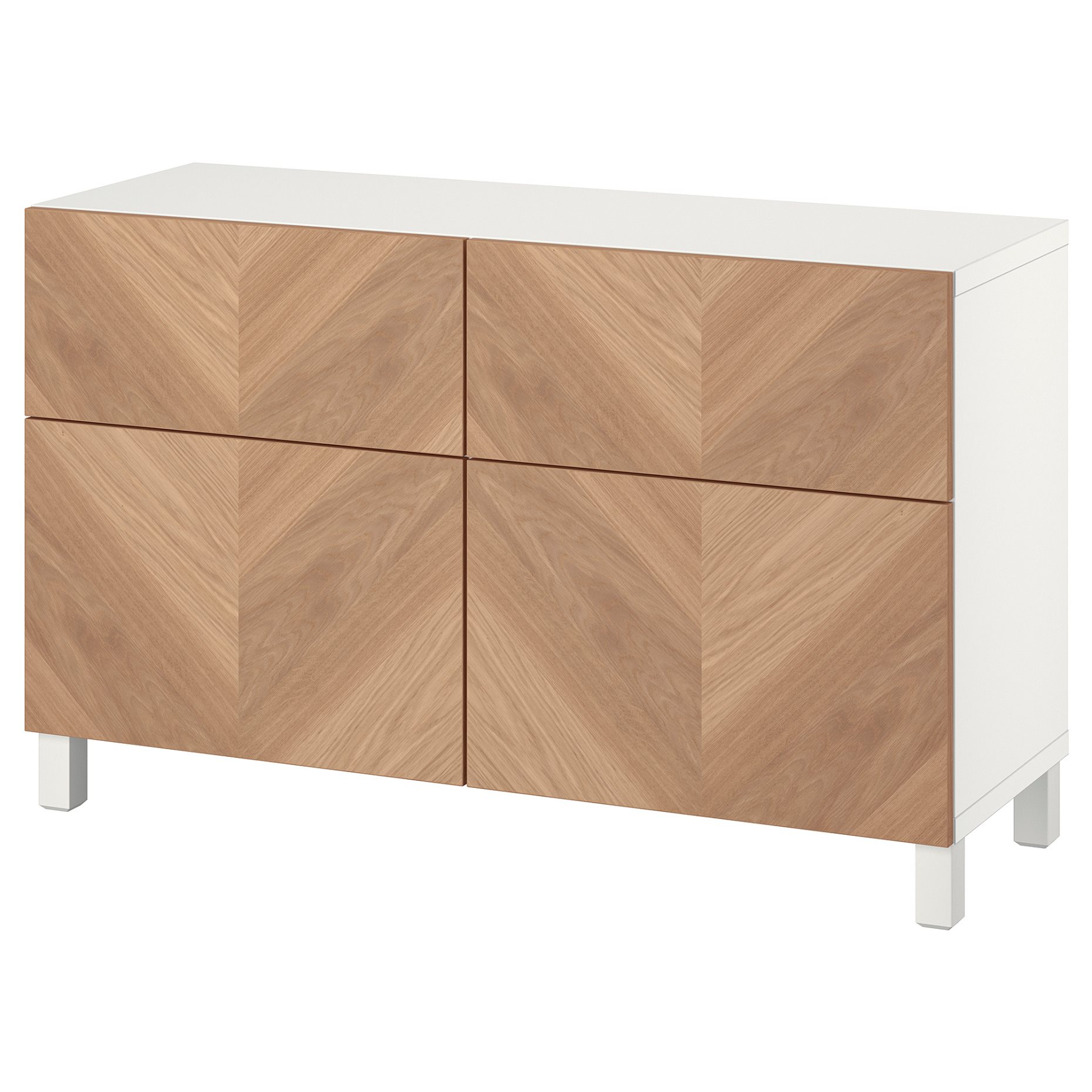 BESTÅ, storage combination with doors/drawers push-open, 120x42x74 cm, 994.215.20