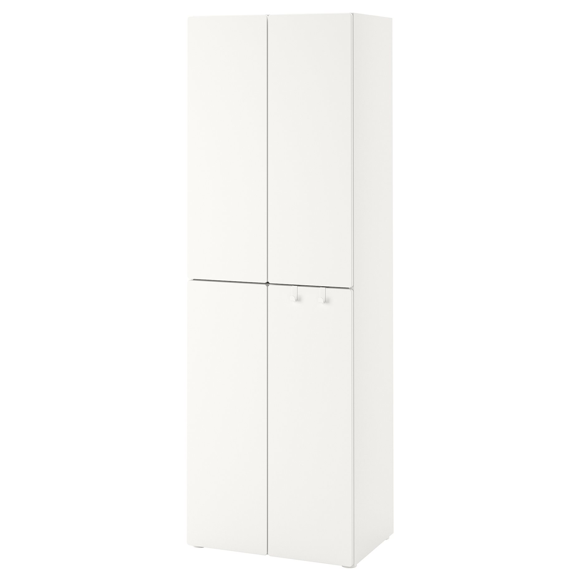 SMASTAD/PLATSA, wardrobe with 2 clothes rails, 60x57x181 cm, 994.282.77