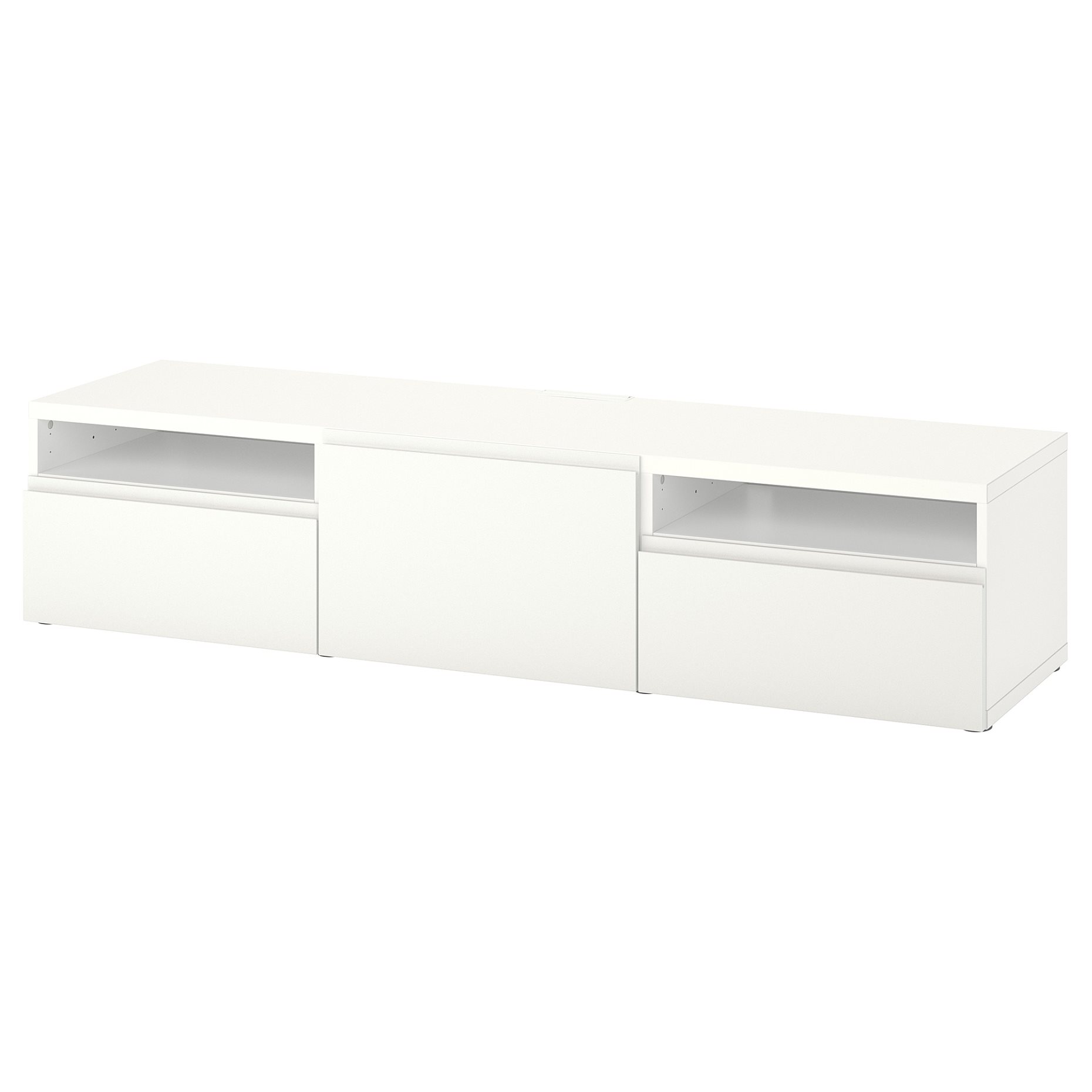 BESTÅ, TV bench with door/drawers soft closing, 180x42x39 cm, 994.347.54