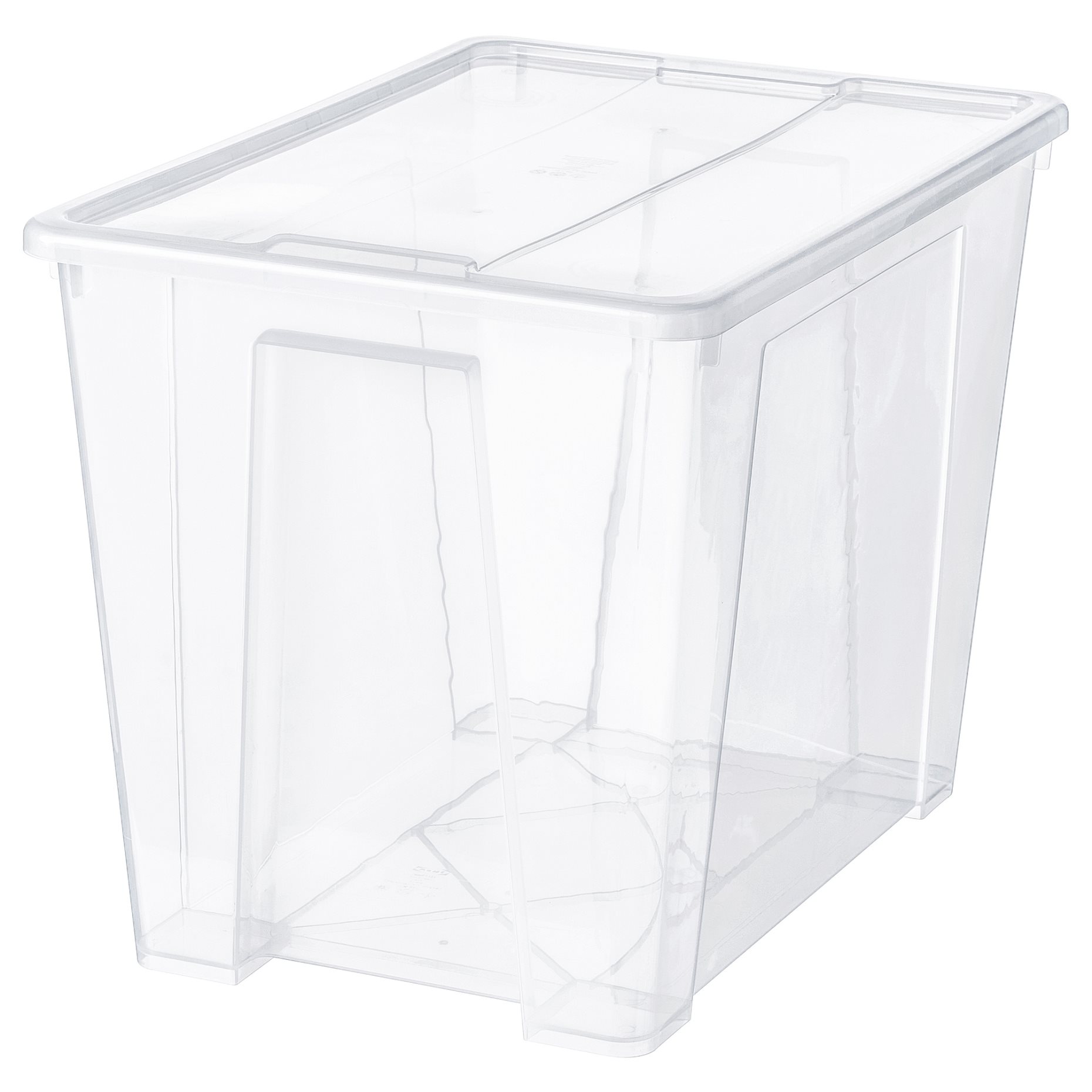 SAMLA, box with lid, 57x39x42 cm/65 l, 994.407.74