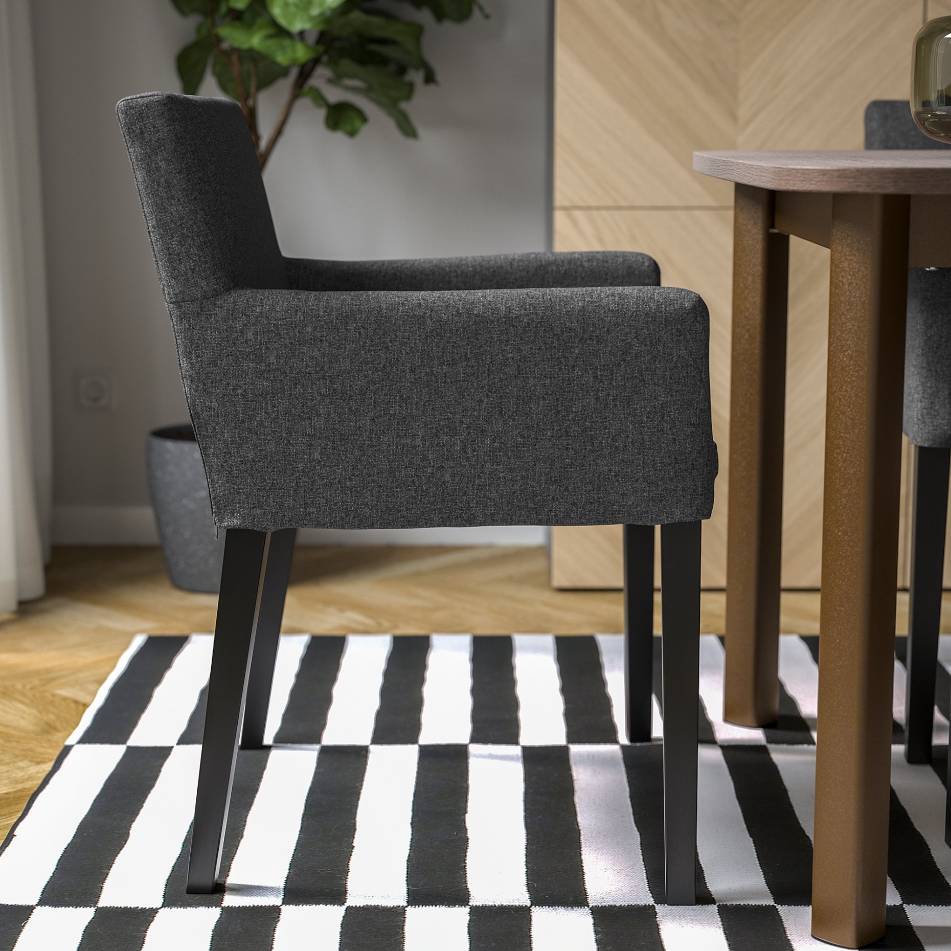 MÅRENÄS, chair with armrests, 995.143.88