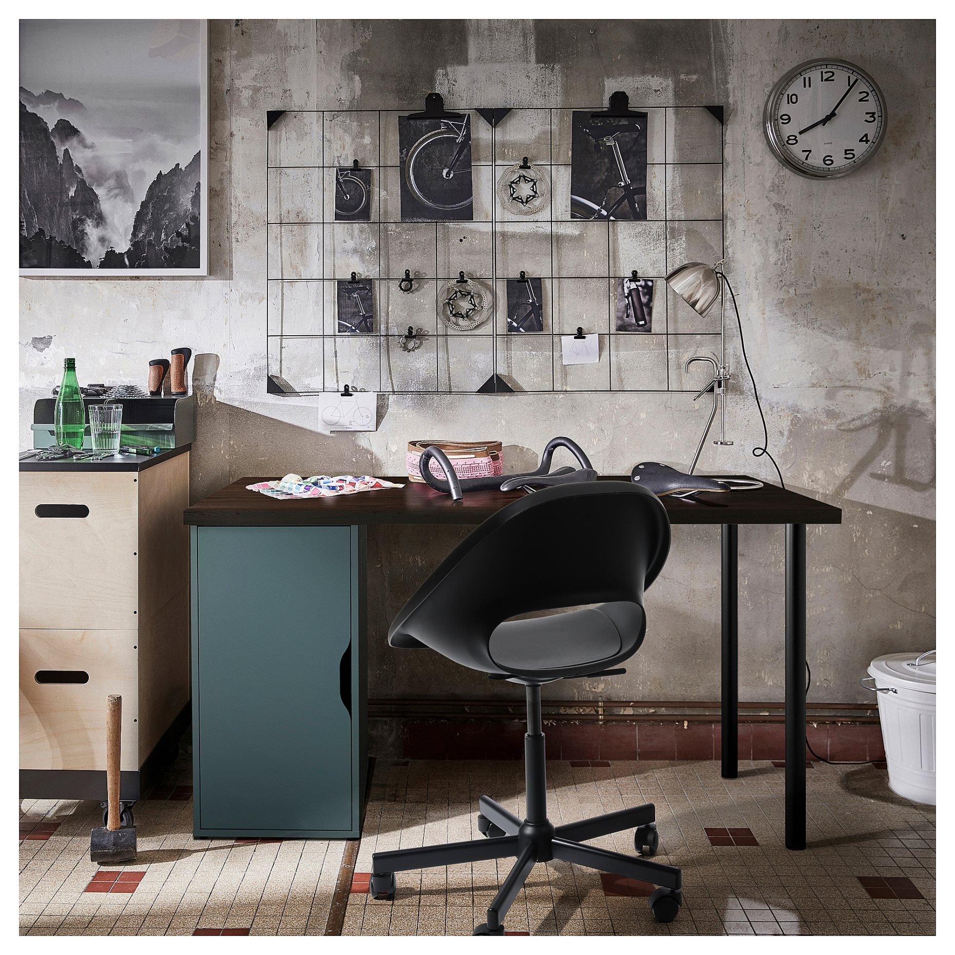 LAGKAPTEN/ALEX, desk, 140x60 cm, 995.215.05