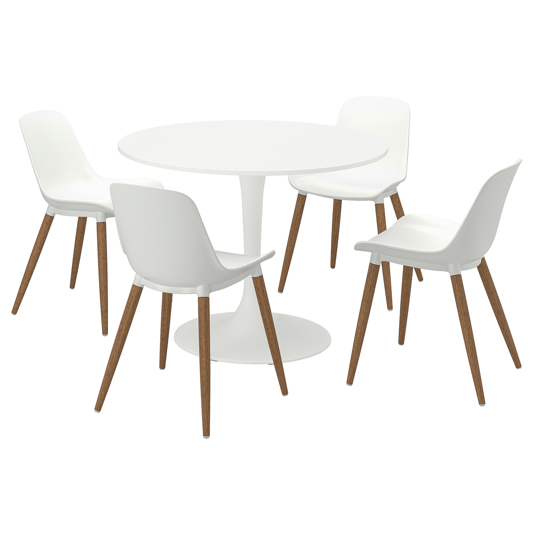 DOCKSTA/GRONSTA, τραπέζι και 4 καρέκλες, 103 cm, 995.488.40