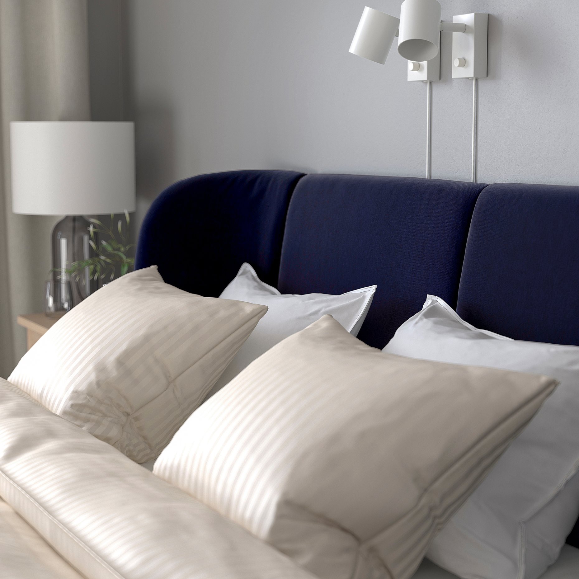 TUFJORD, κρεβάτι με επένδυση, 160x200 cm, 995.553.07