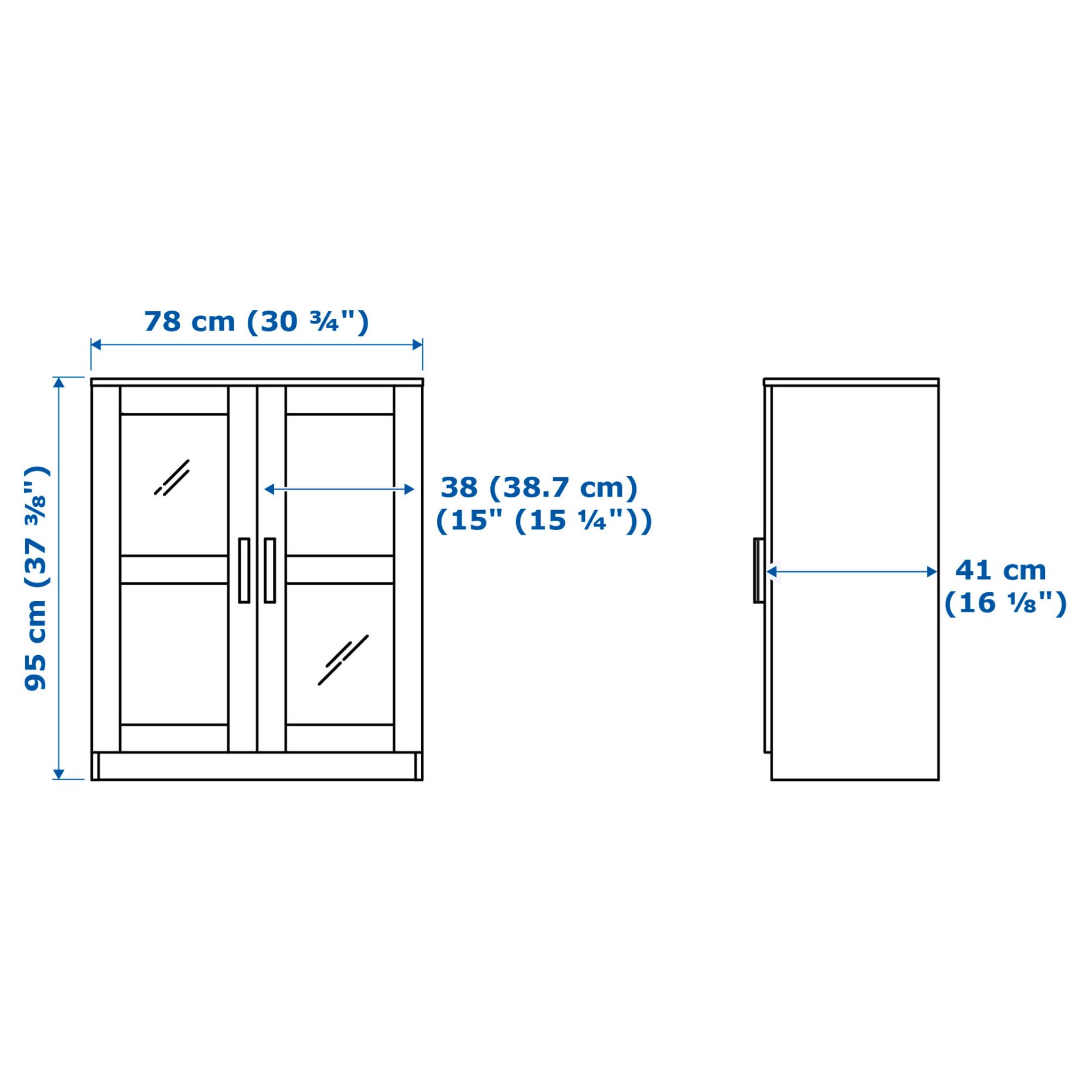 BRIMNES, cabinet with doors, 003.006.64