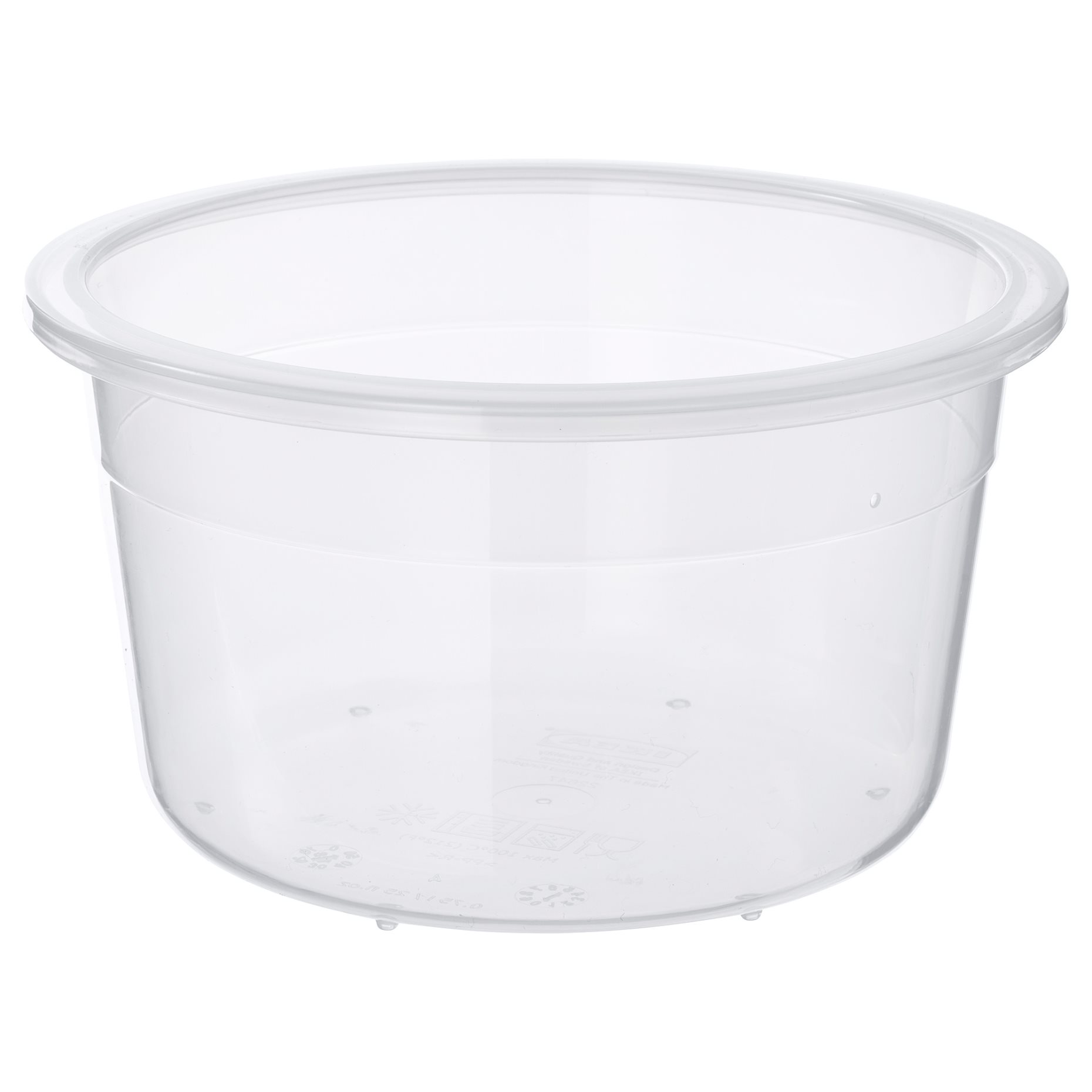 IKEA 365+, δοχείο αποθήκευσης τροφίμων στρογγυλό/πλαστικό, 750 ml, 003.591.45
